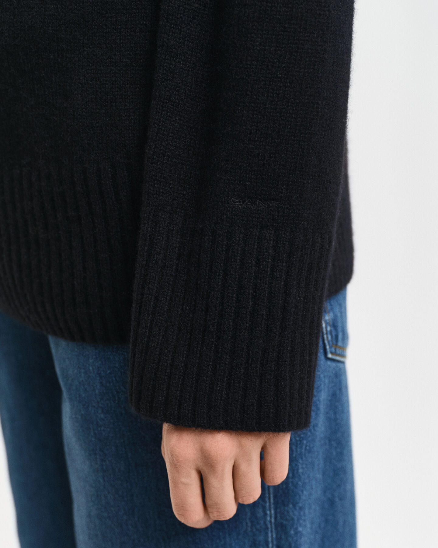 Pull col roul&eacute; en cachemire