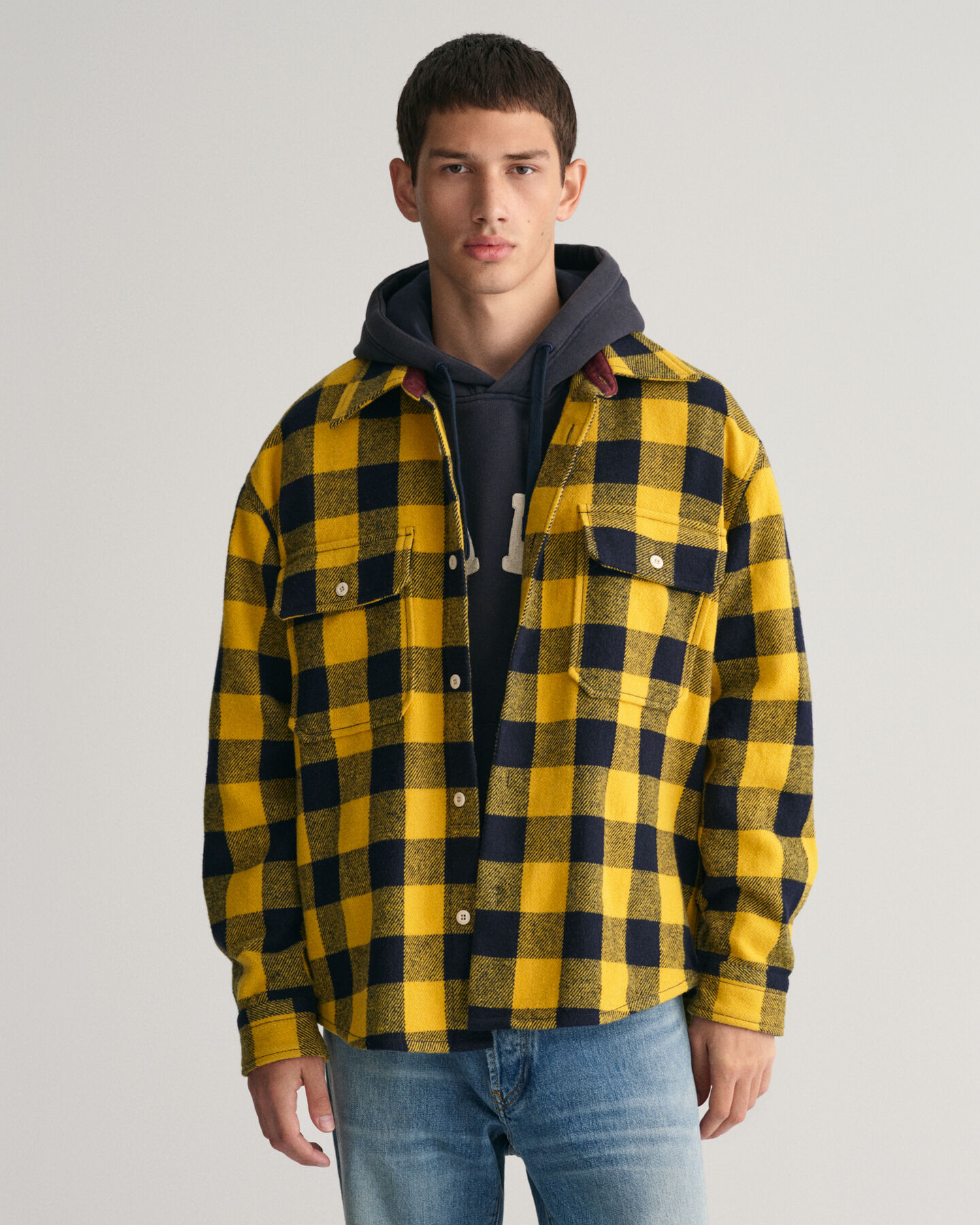 Surchemise Buffalo en laine m&eacute;lang&eacute;e