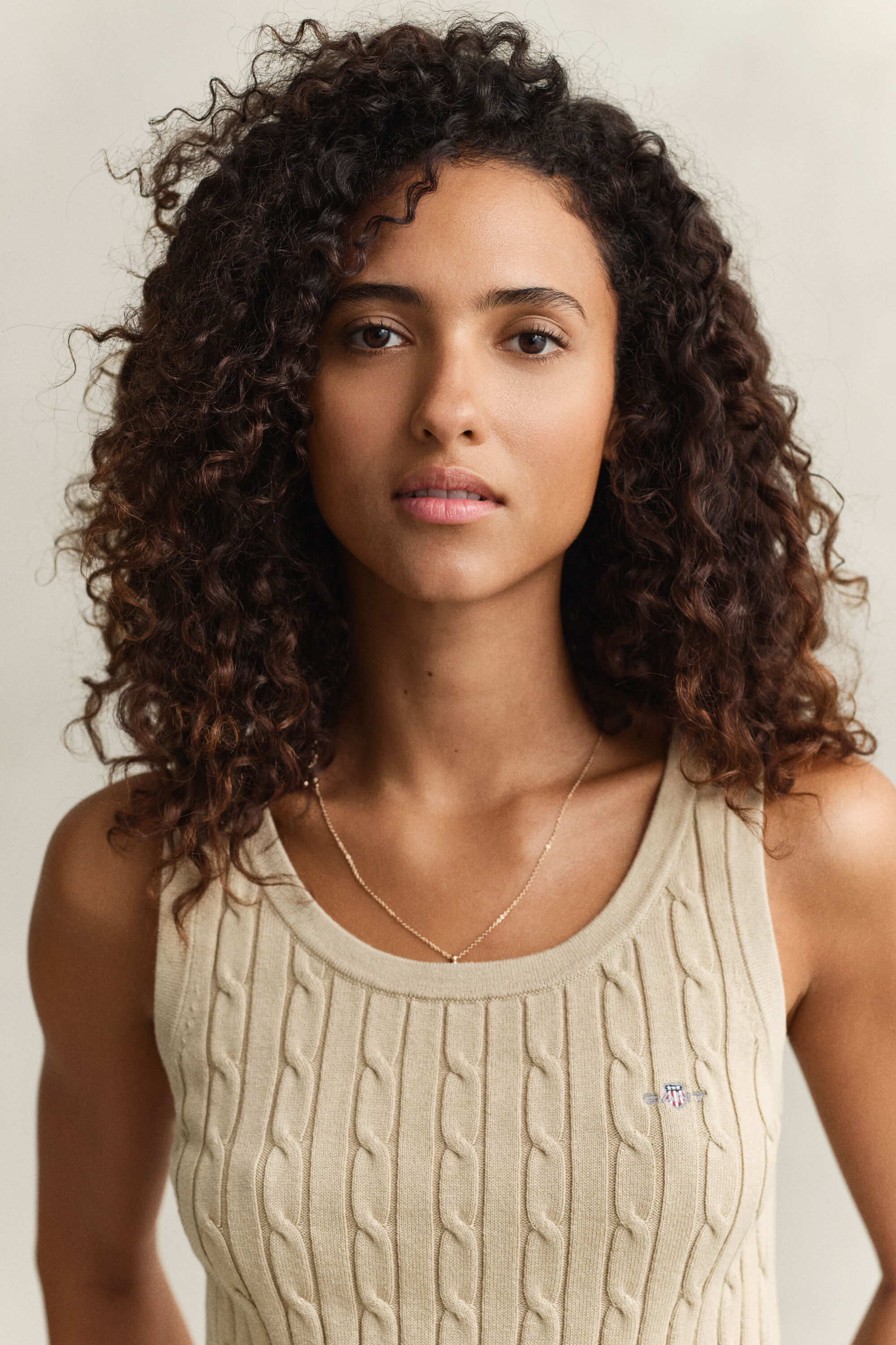 Débardeur en maille torsadée