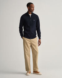 Cardigan zippé en coton Classic