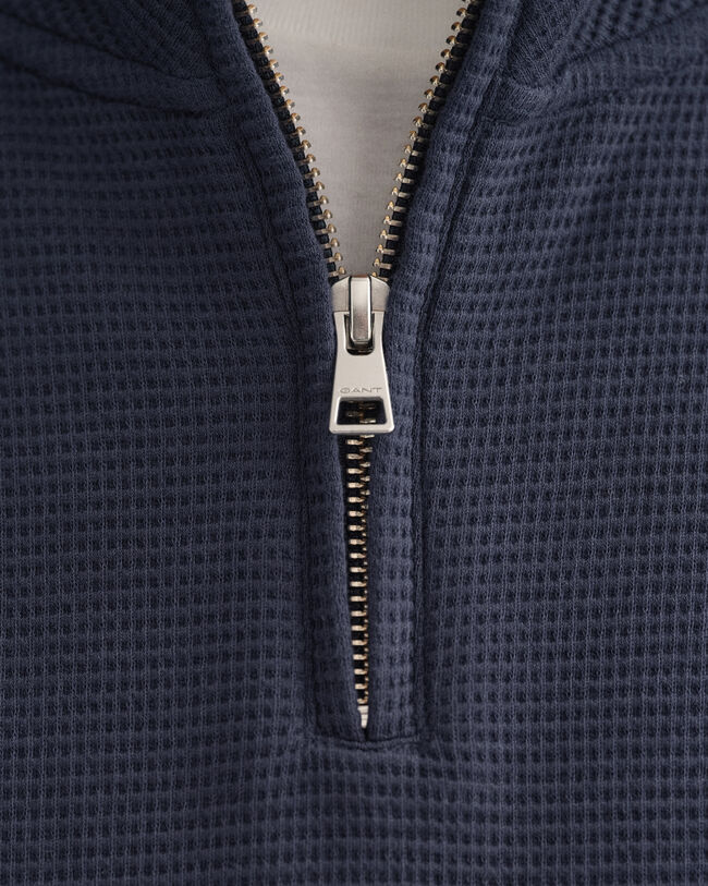 Sweat-shirt &agrave; demi-zip Waffle