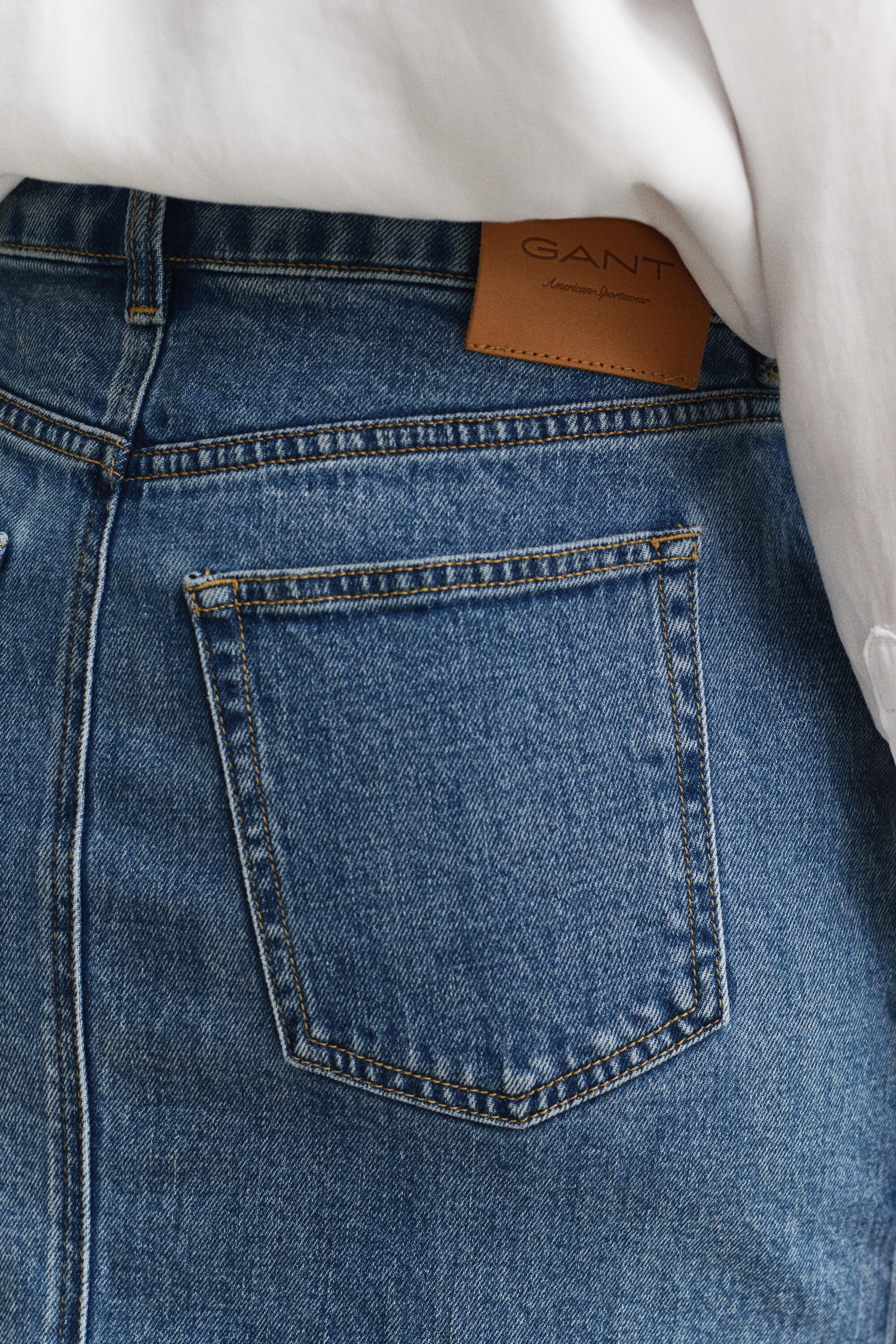 Jupe crayon en denim