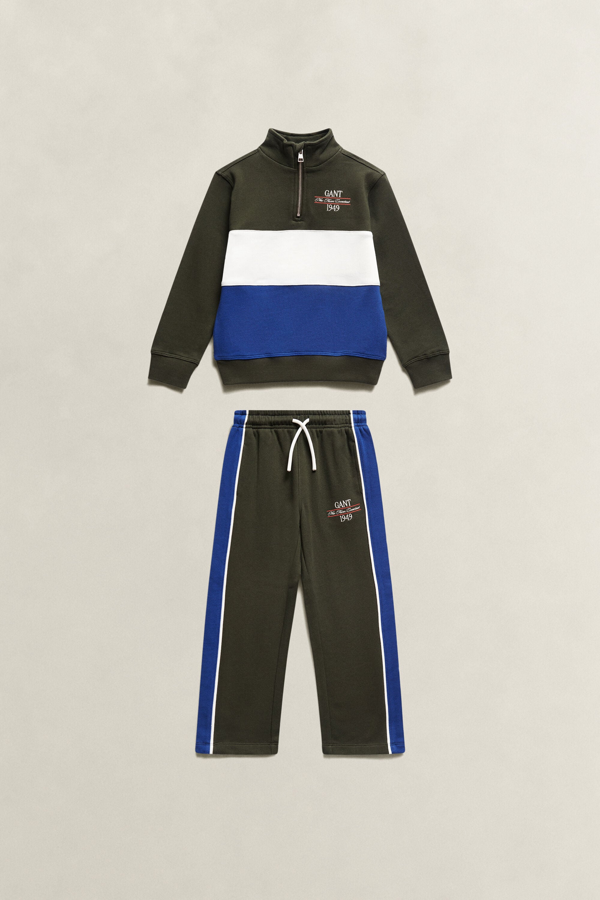 Ensemble sweat-shirt à demi-zip et pantalon de jogging Garçon
