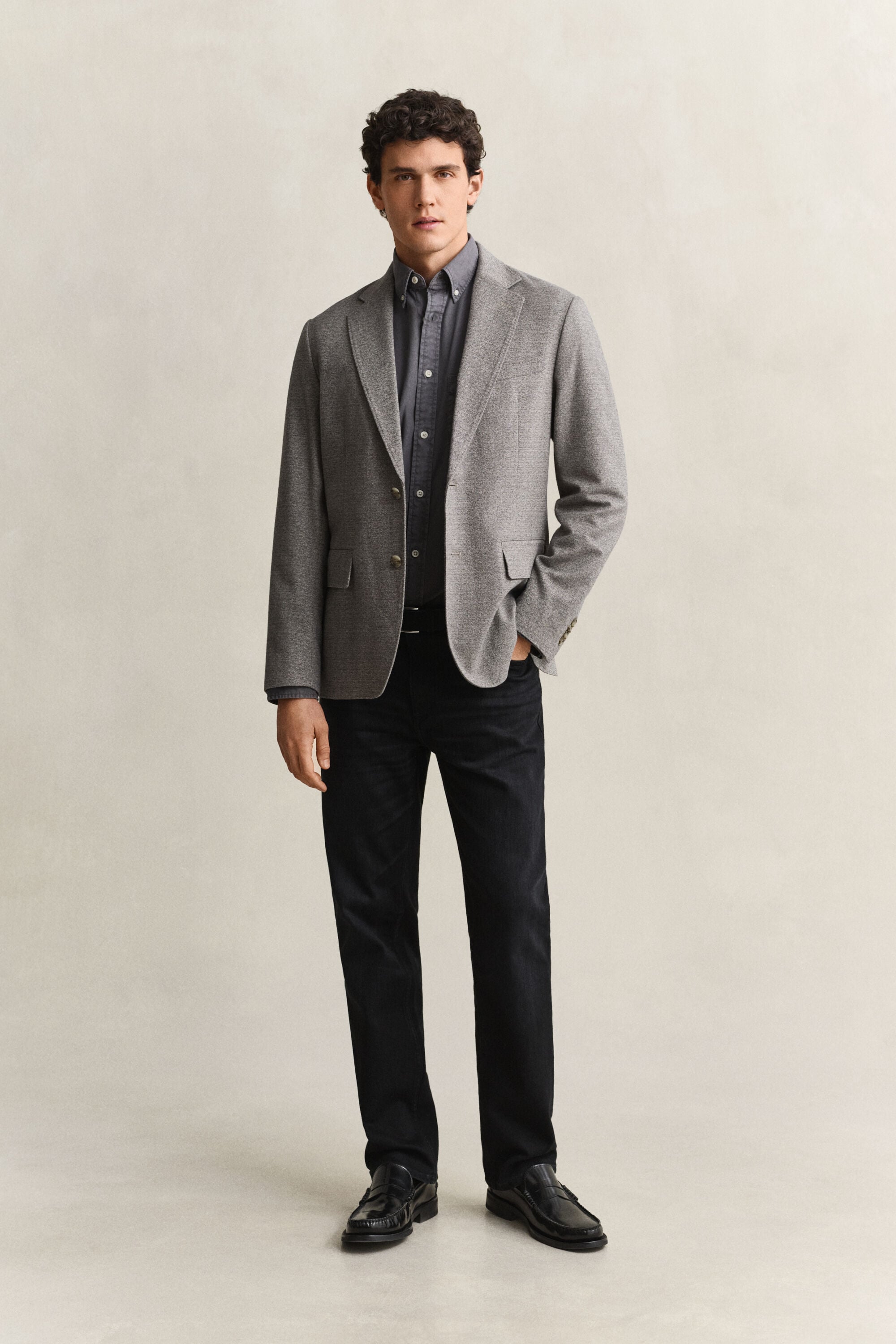 Chemise coupe regular en sergé