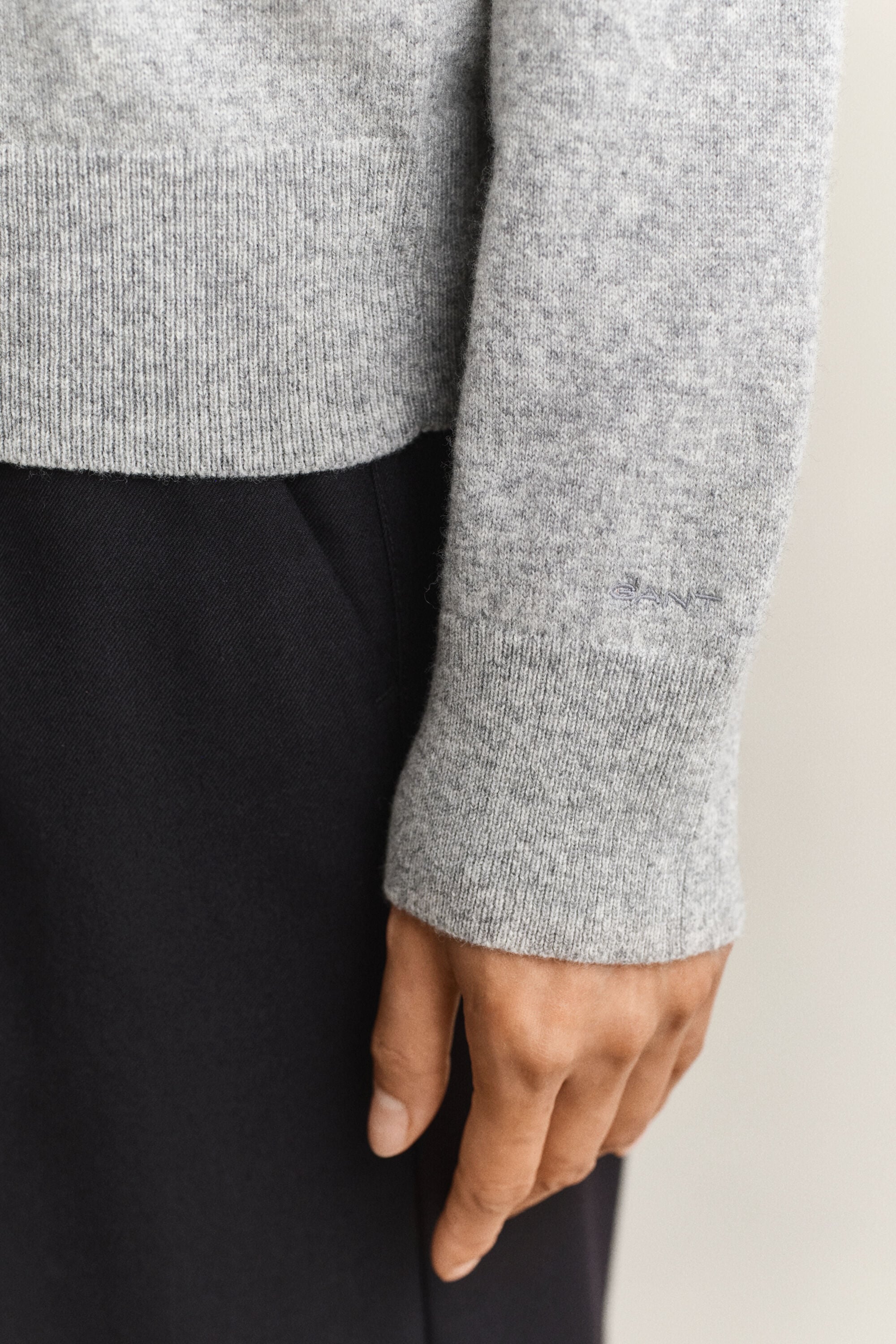 Pull col rond en laine d'agneau ultrafine