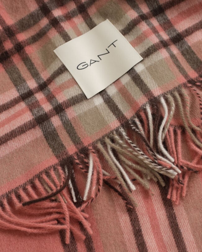 Écharpe en laine à motif écossais