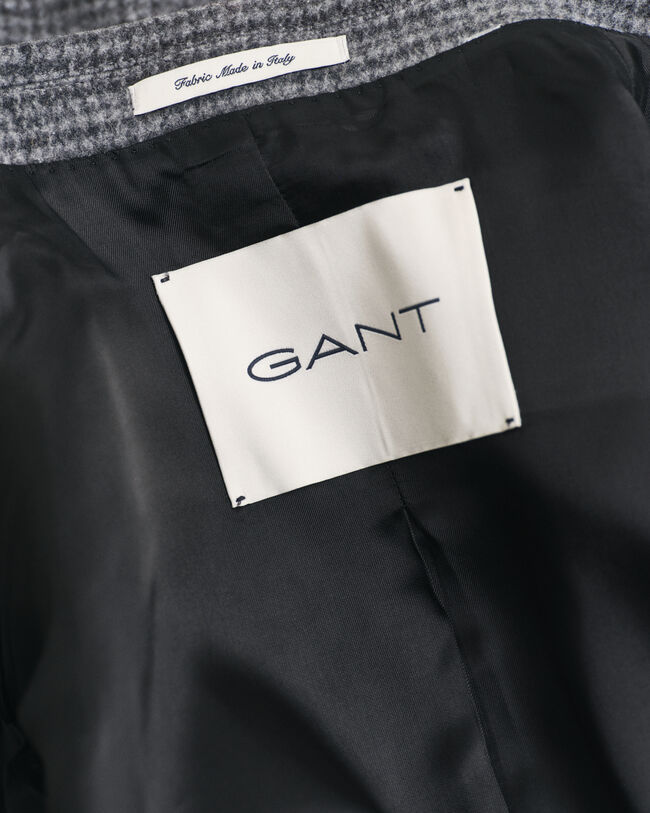 Manteau en laine bicolore