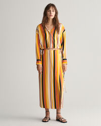 Jupe portefeuille &agrave; rayures