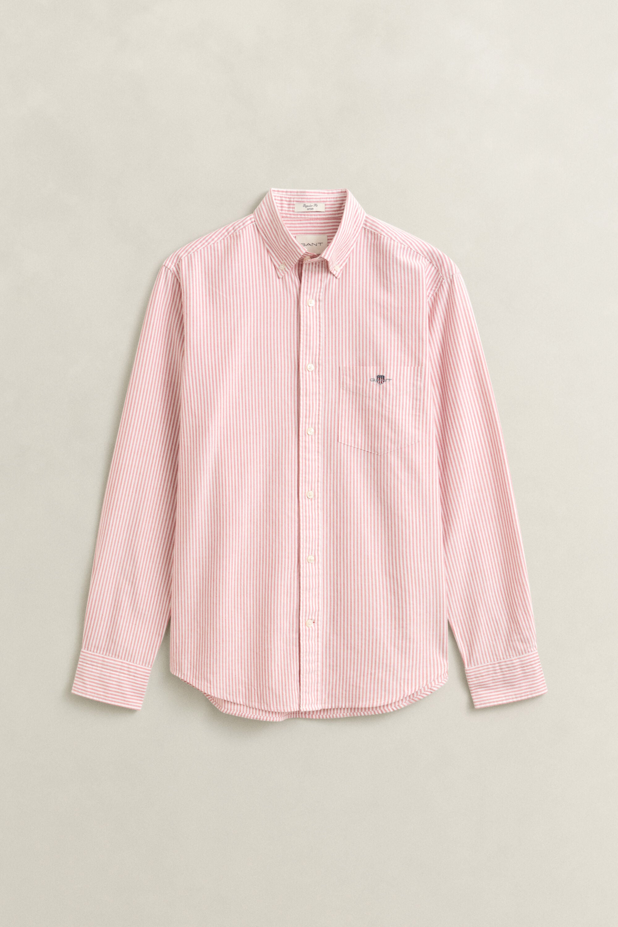 Chemise en coton Oxford classique à rayures Banker