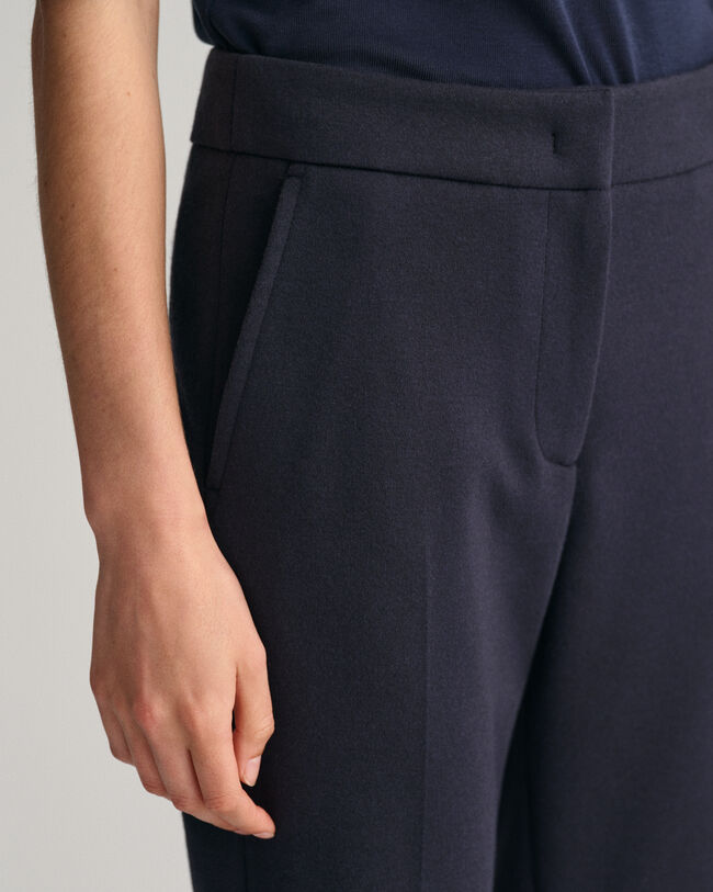 Pantalon cigarette en jersey