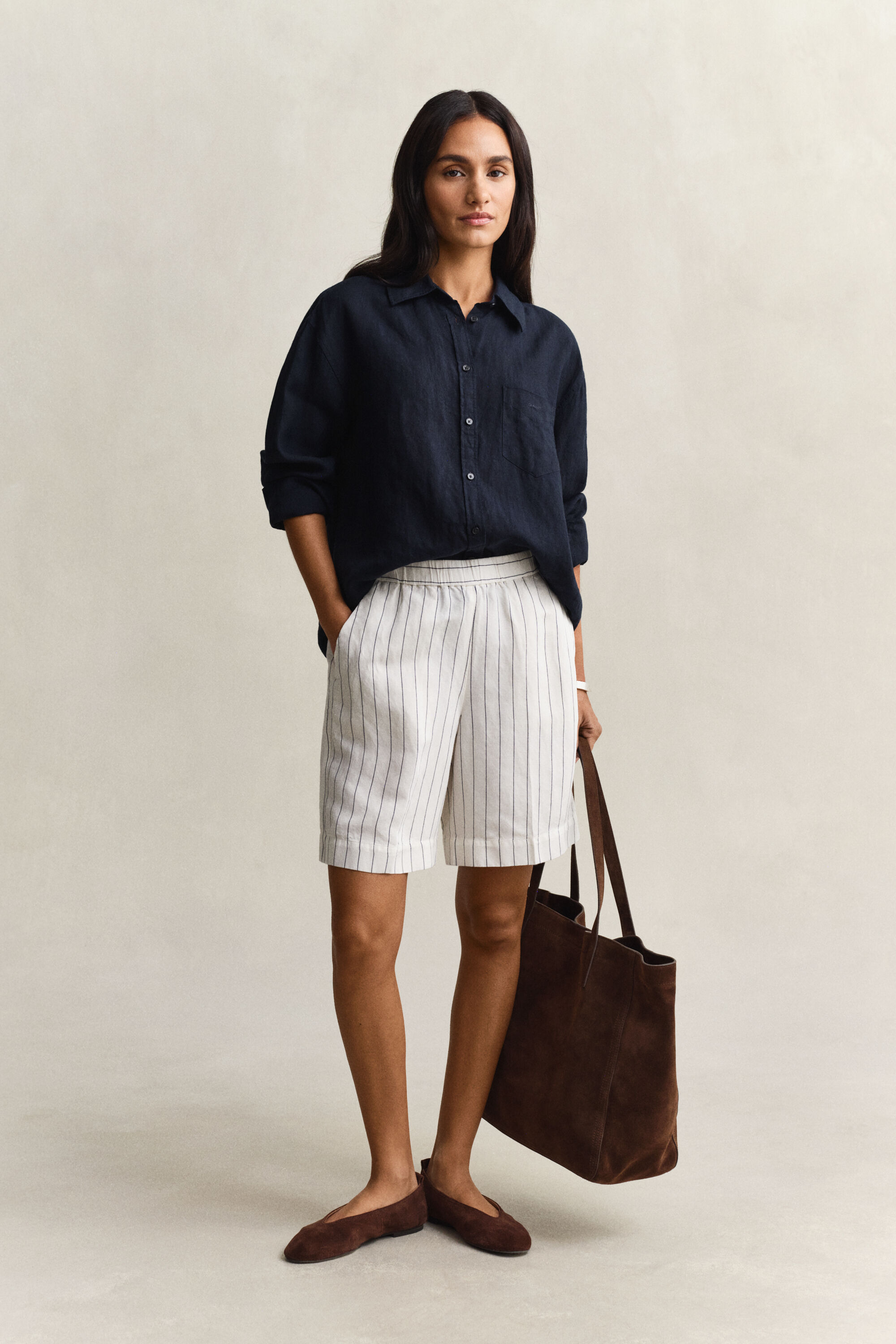 Chemise relaxed fit en lin