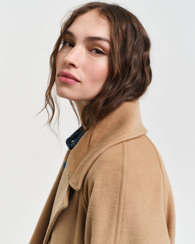 Trench-coat en laine