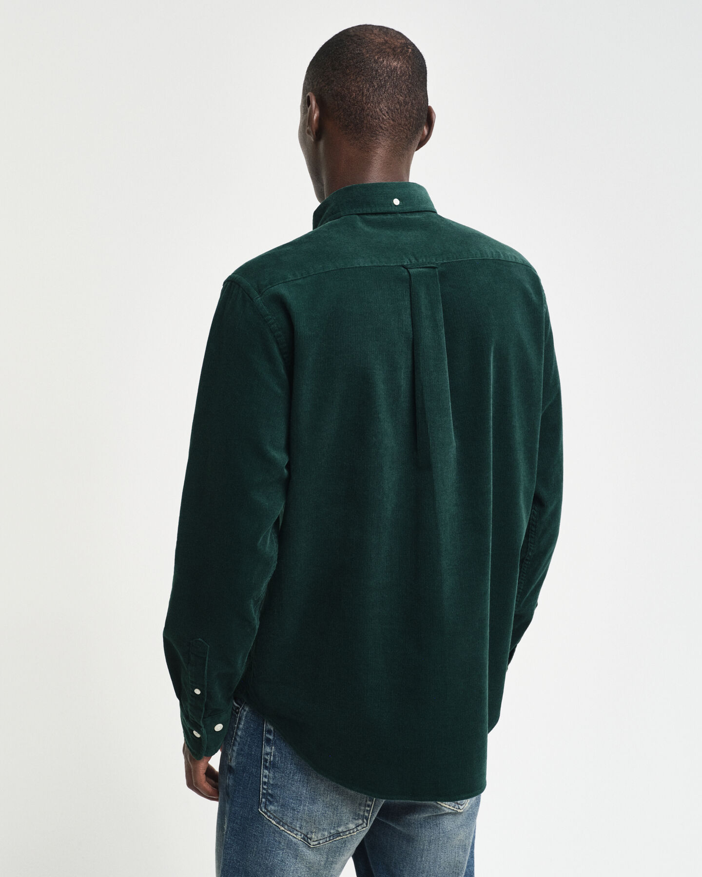 Chemise regular fit en velours côtelé