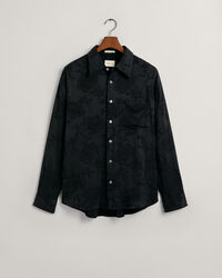 Chemise relaxed fit en jacquard de cupro et viscose