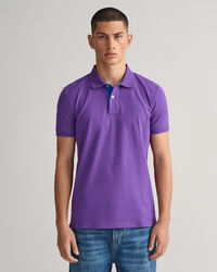 Polo en coton piqu&eacute; &agrave; col contrastant