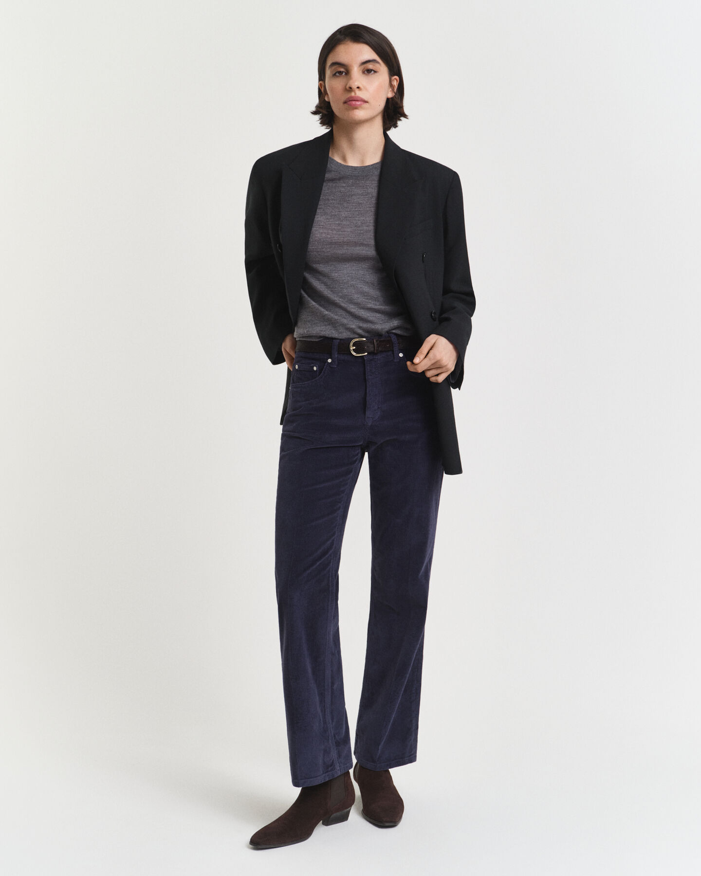 Pull col rond en laine mérinos extrafine