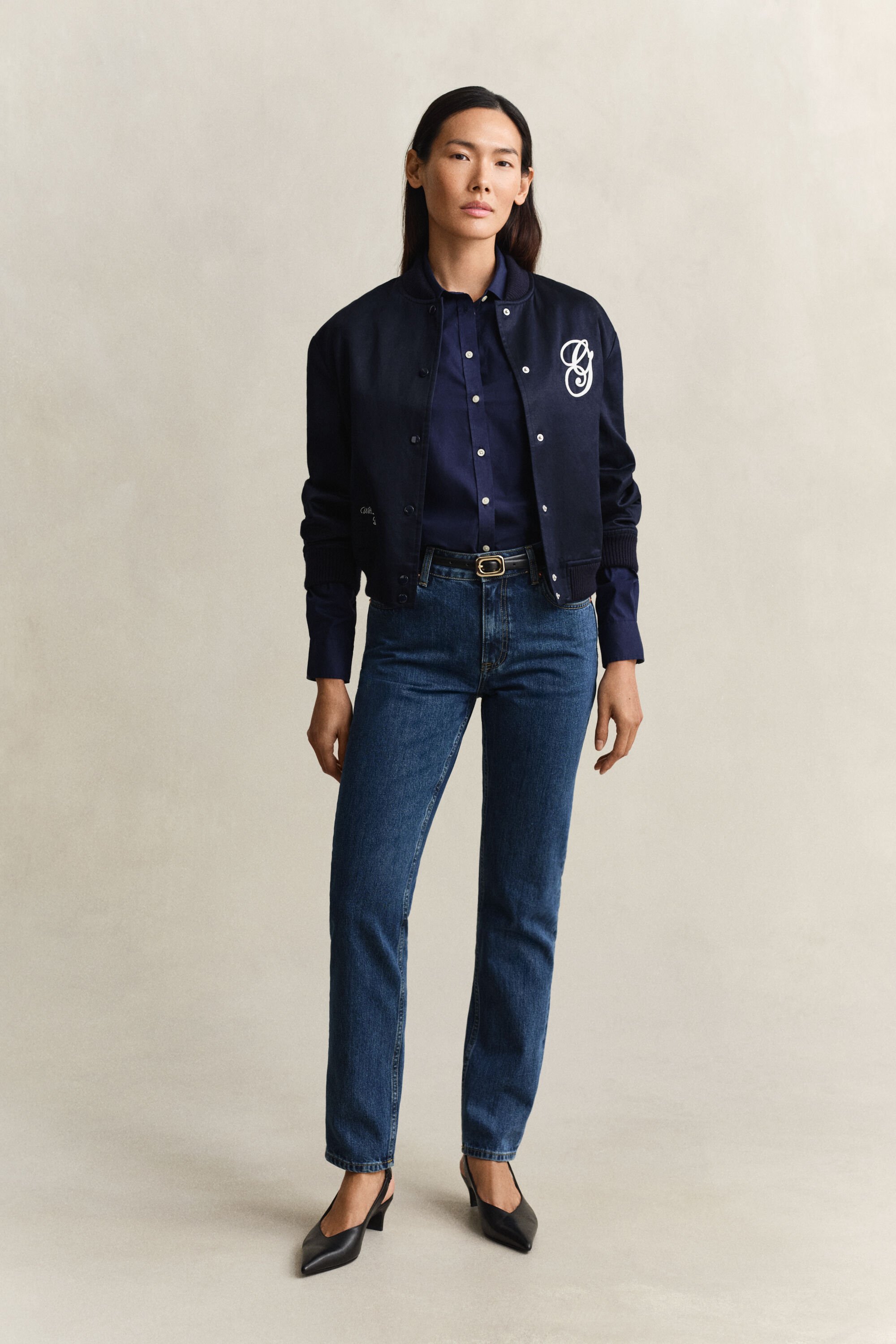 Chemise coupe slim en popeline