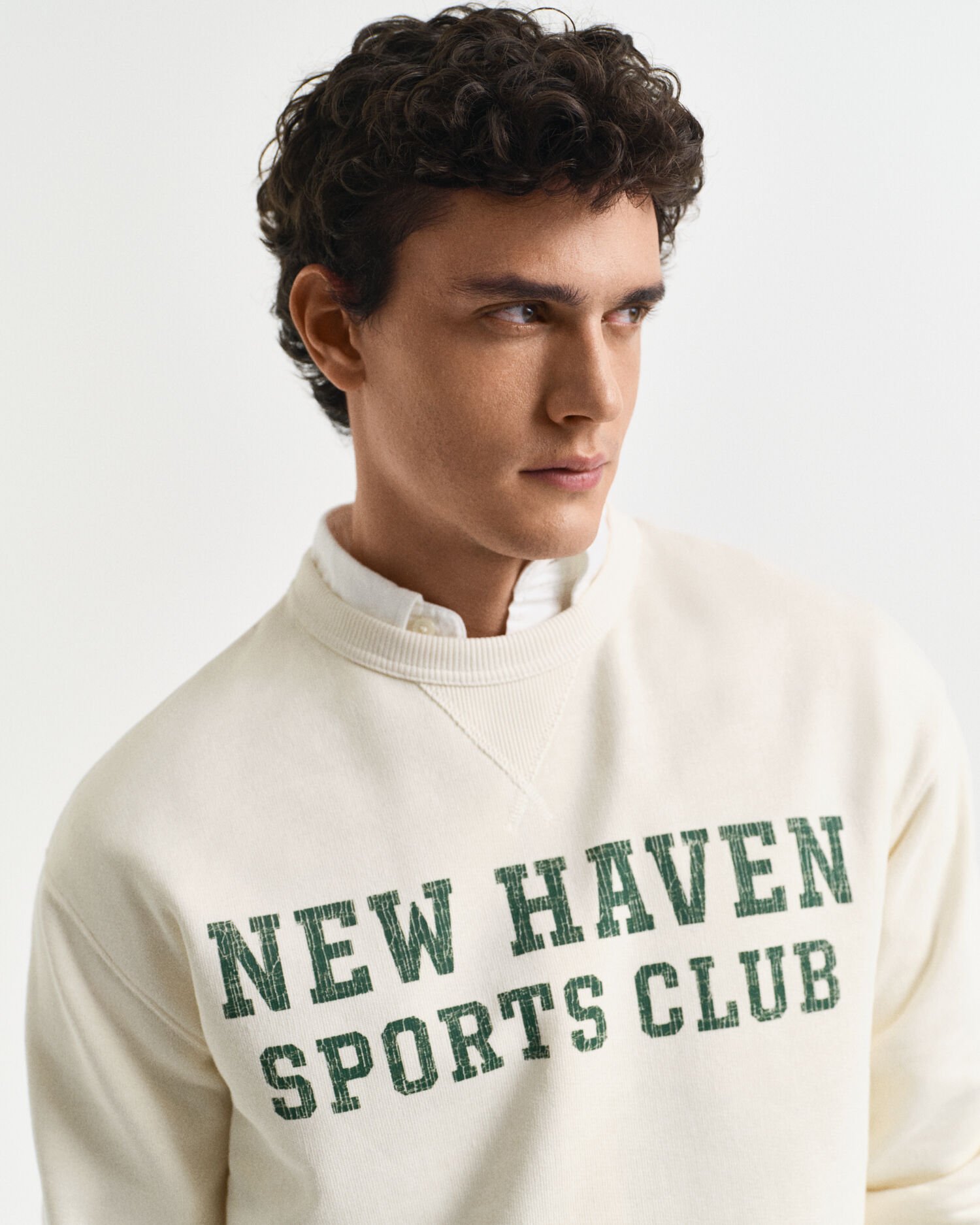 Sweat-shirt col rond avec logo