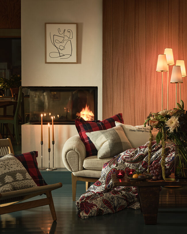 Housse de coussin en maille Holiday