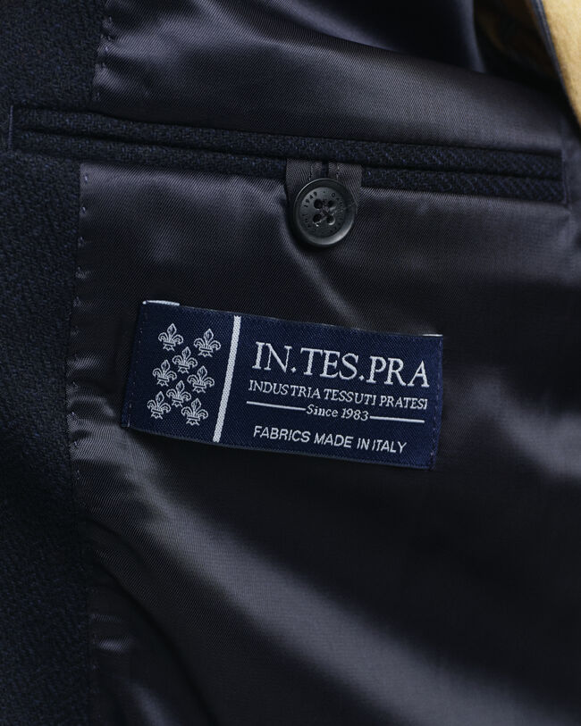 Veste blazer de costume à chevrons