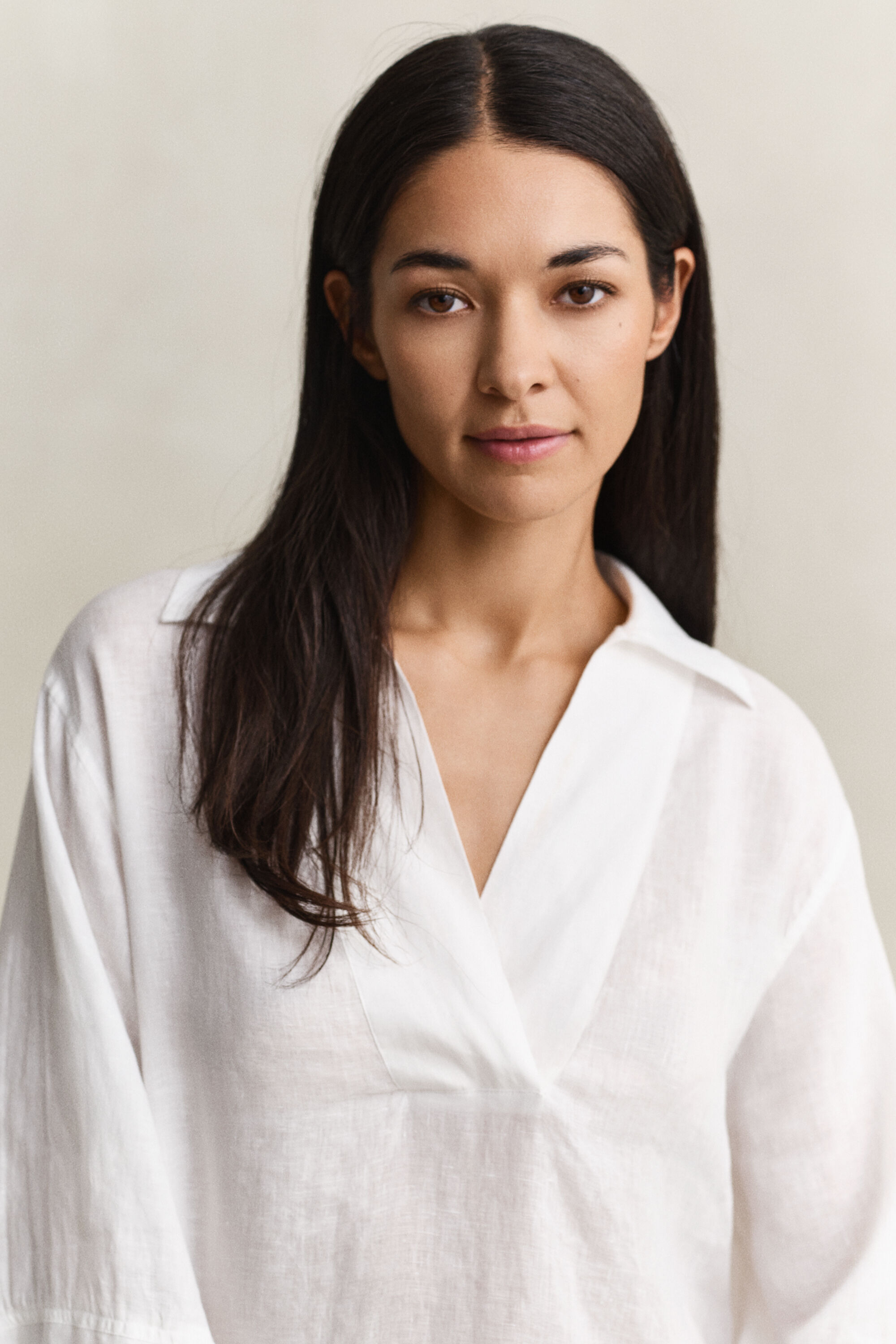 Robe en lin à enfiler