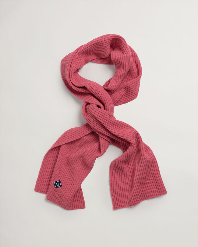 Écharpe en maille côtelée