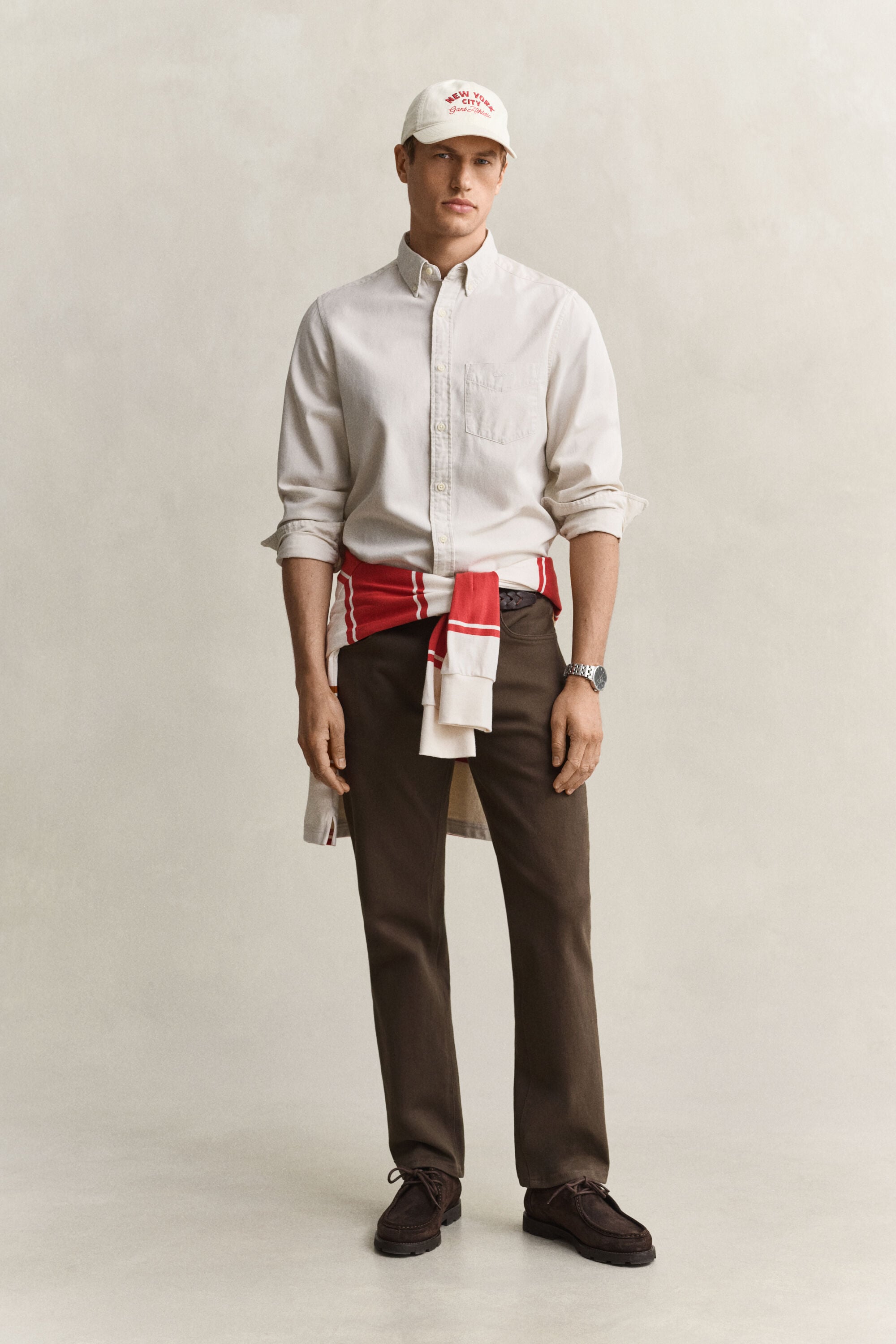 Chemise coupe regular en sergé