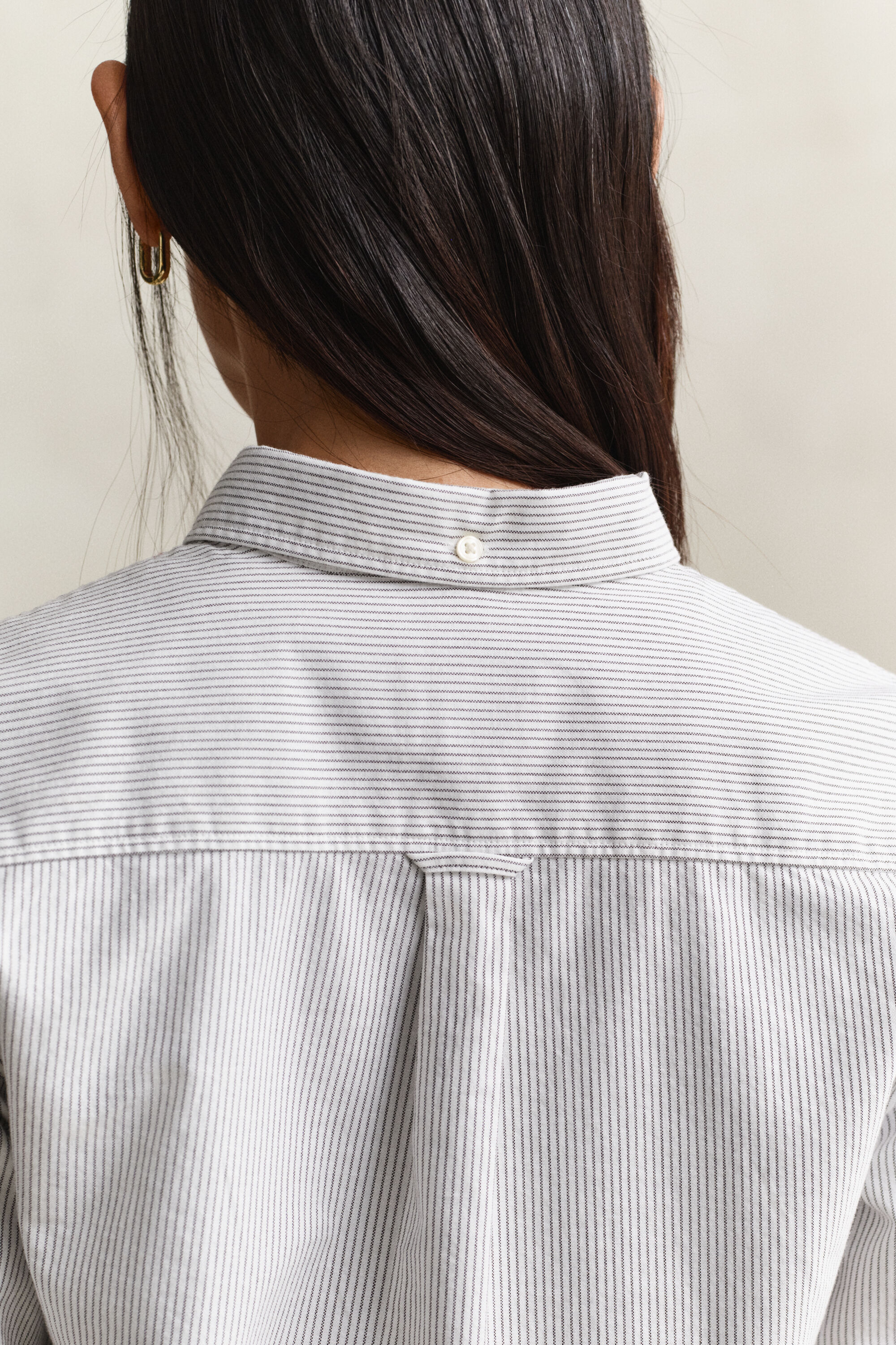 Chemise en coton Oxford classique à rayures