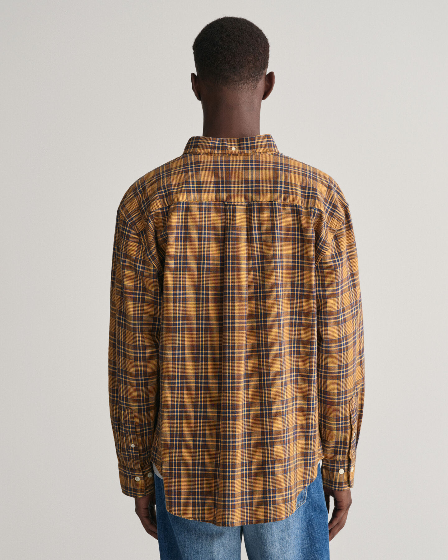 Chemise coupe d&eacute;contract&eacute;e &agrave; carreaux textur&eacute;e