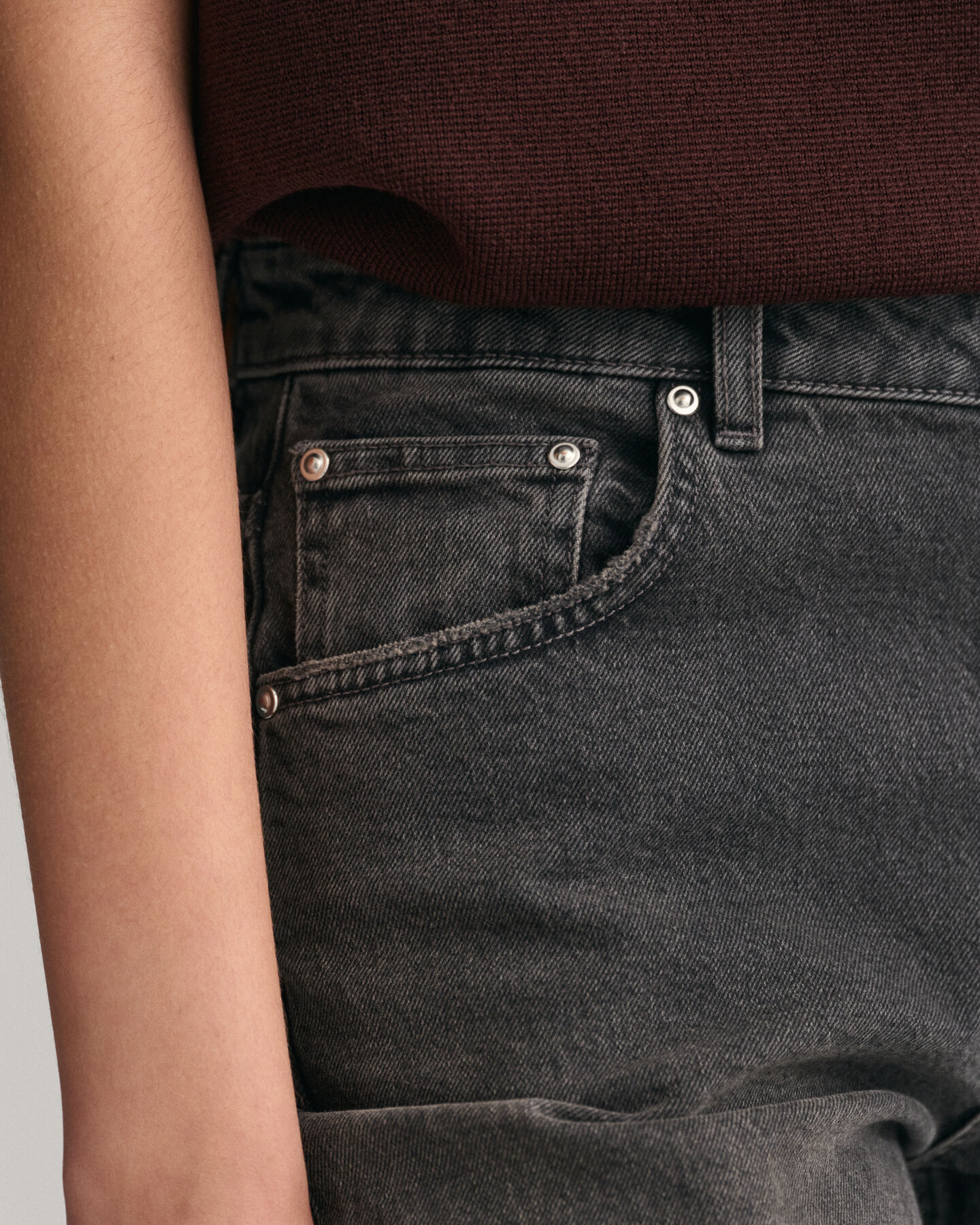 Jean court à jambes droites