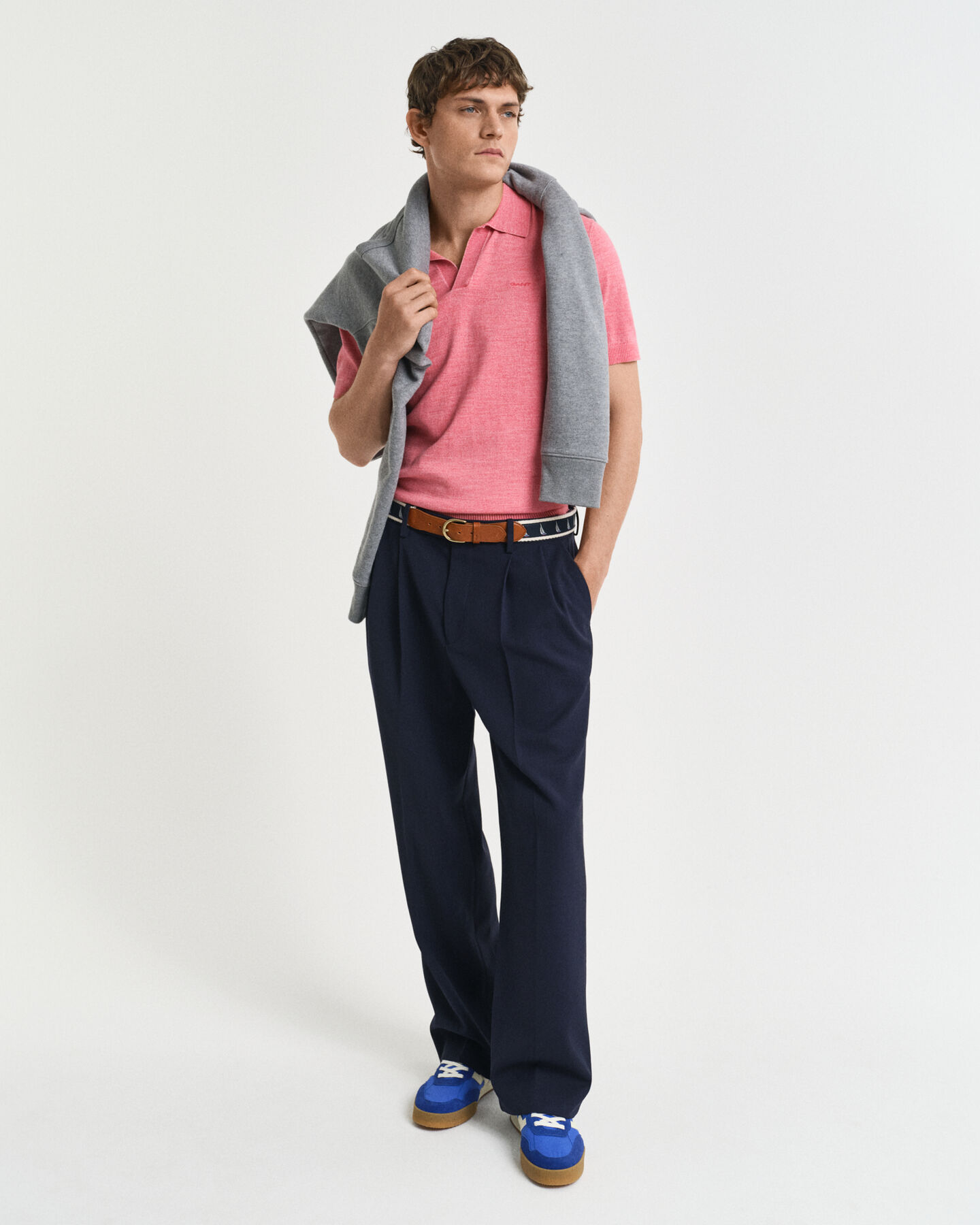 Pull façon polo à manches courtes Sunfaded