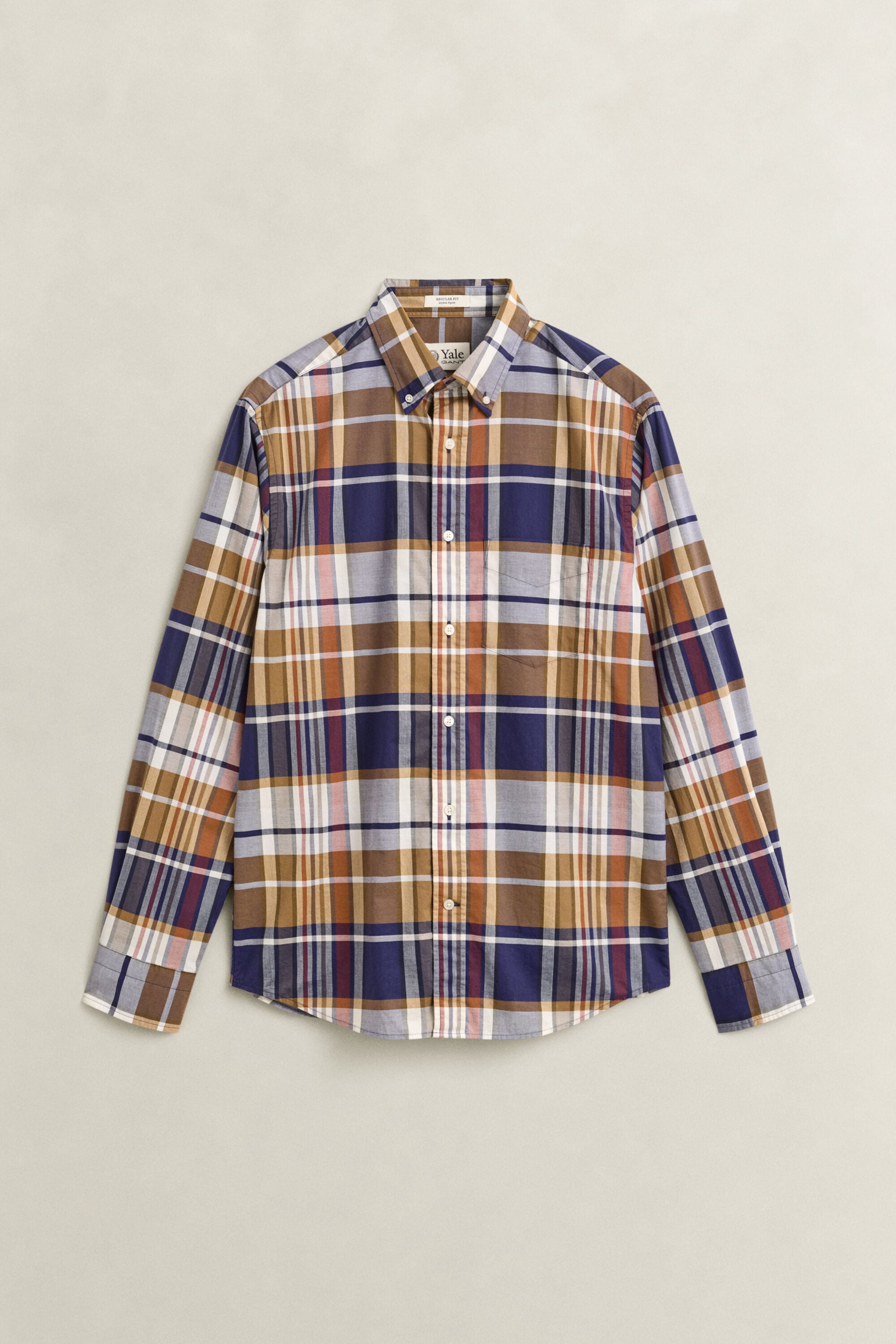 Chemise en popeline à carreaux Gant x Yale