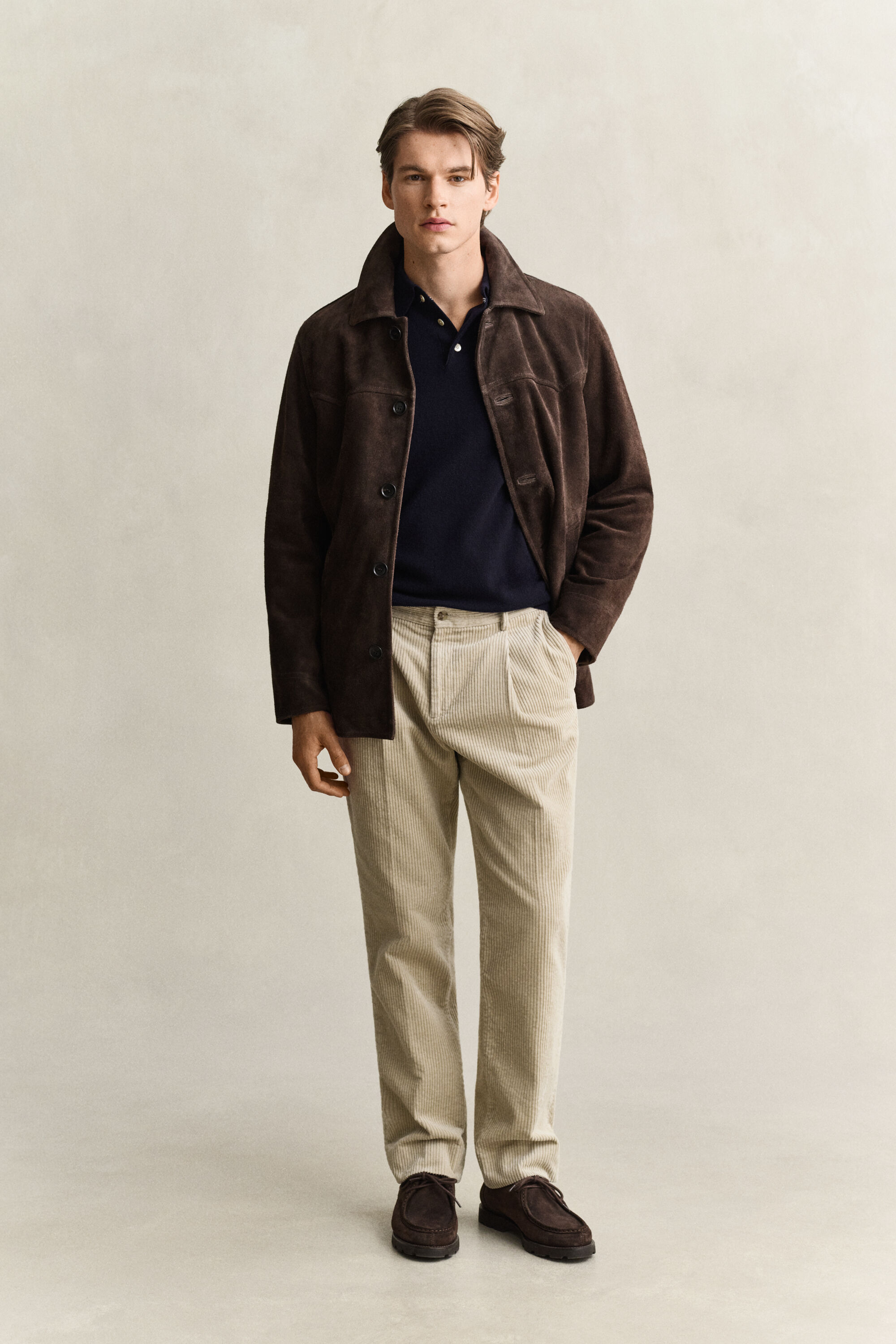 Pull polo en laine d'agneau ultrafine