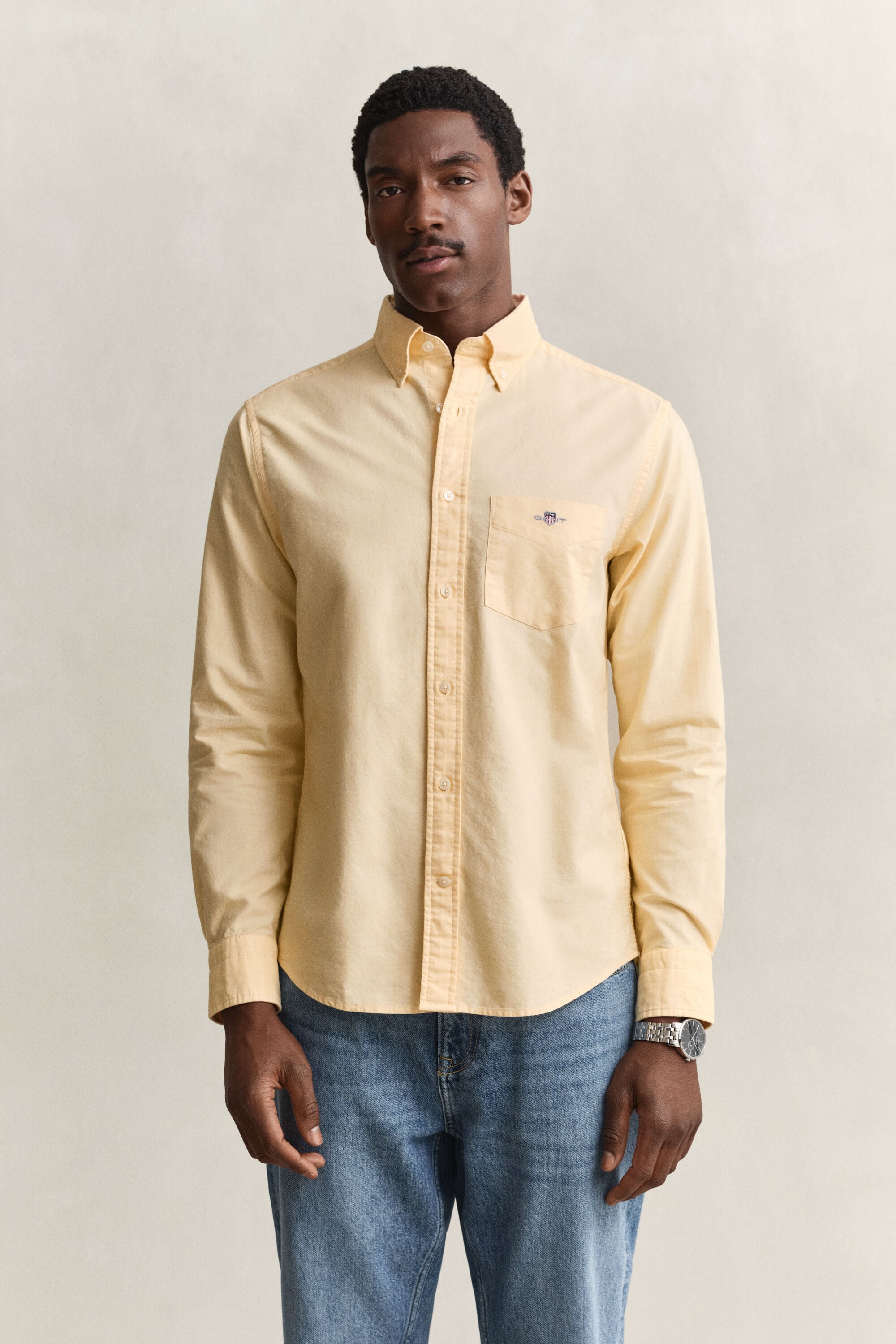 Chemise coupe regular en coton Oxford classique