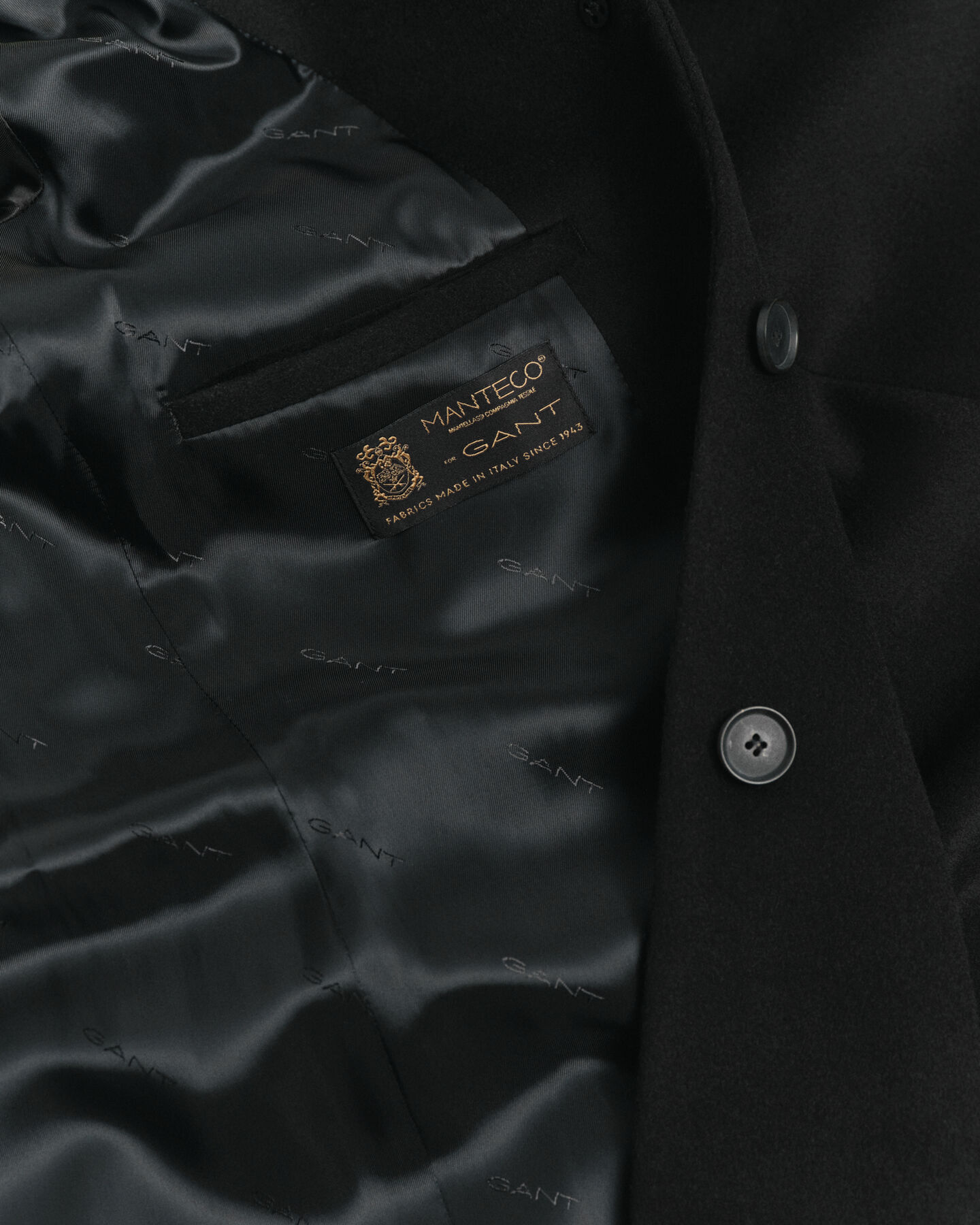 Manteau ajusté classique en laine mélangée