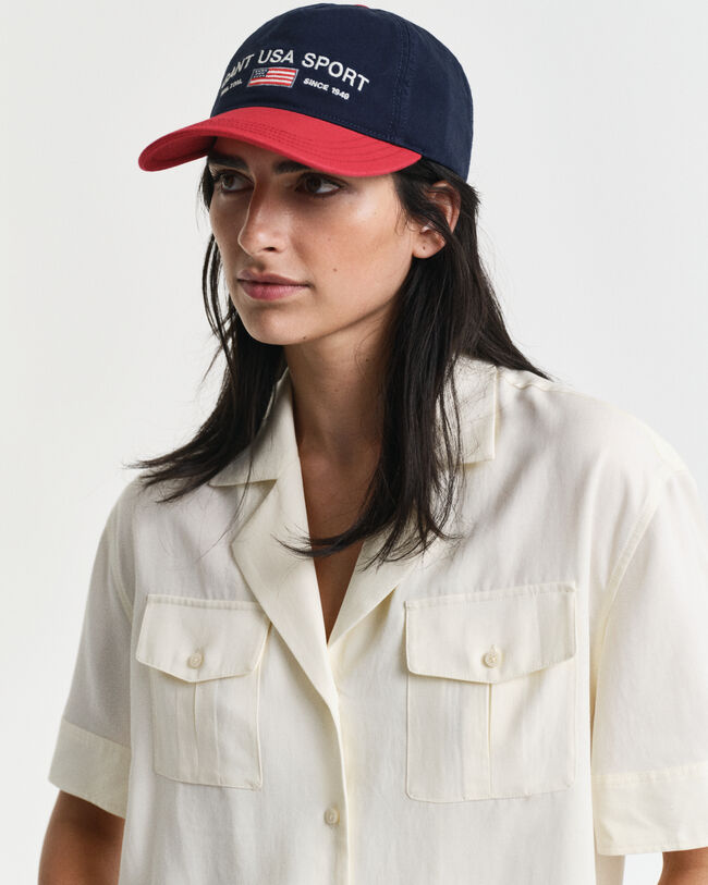 Chemise coupe d&eacute;contract&eacute;e avec poches