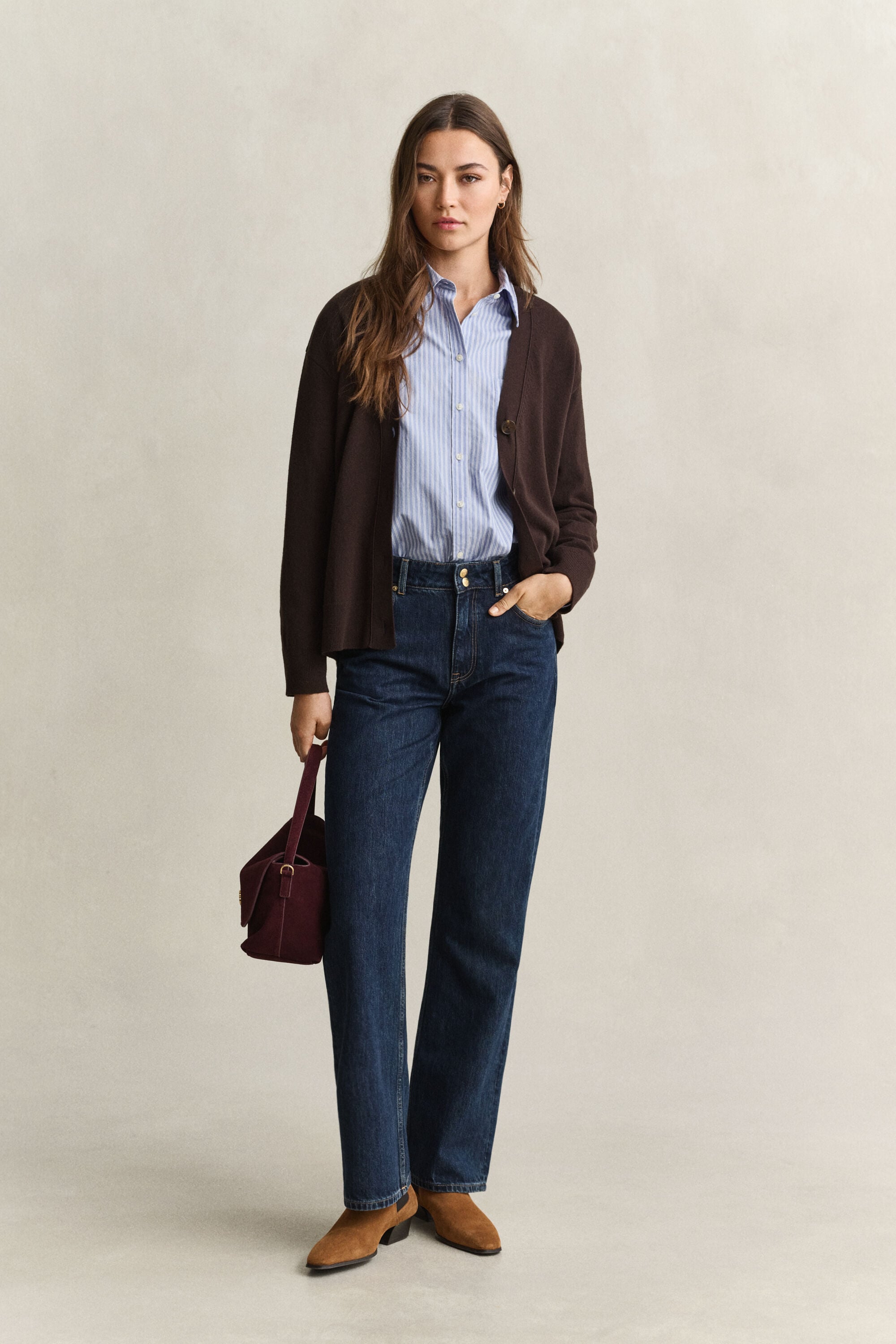 Cardigan en laine d'agneau ultrafine