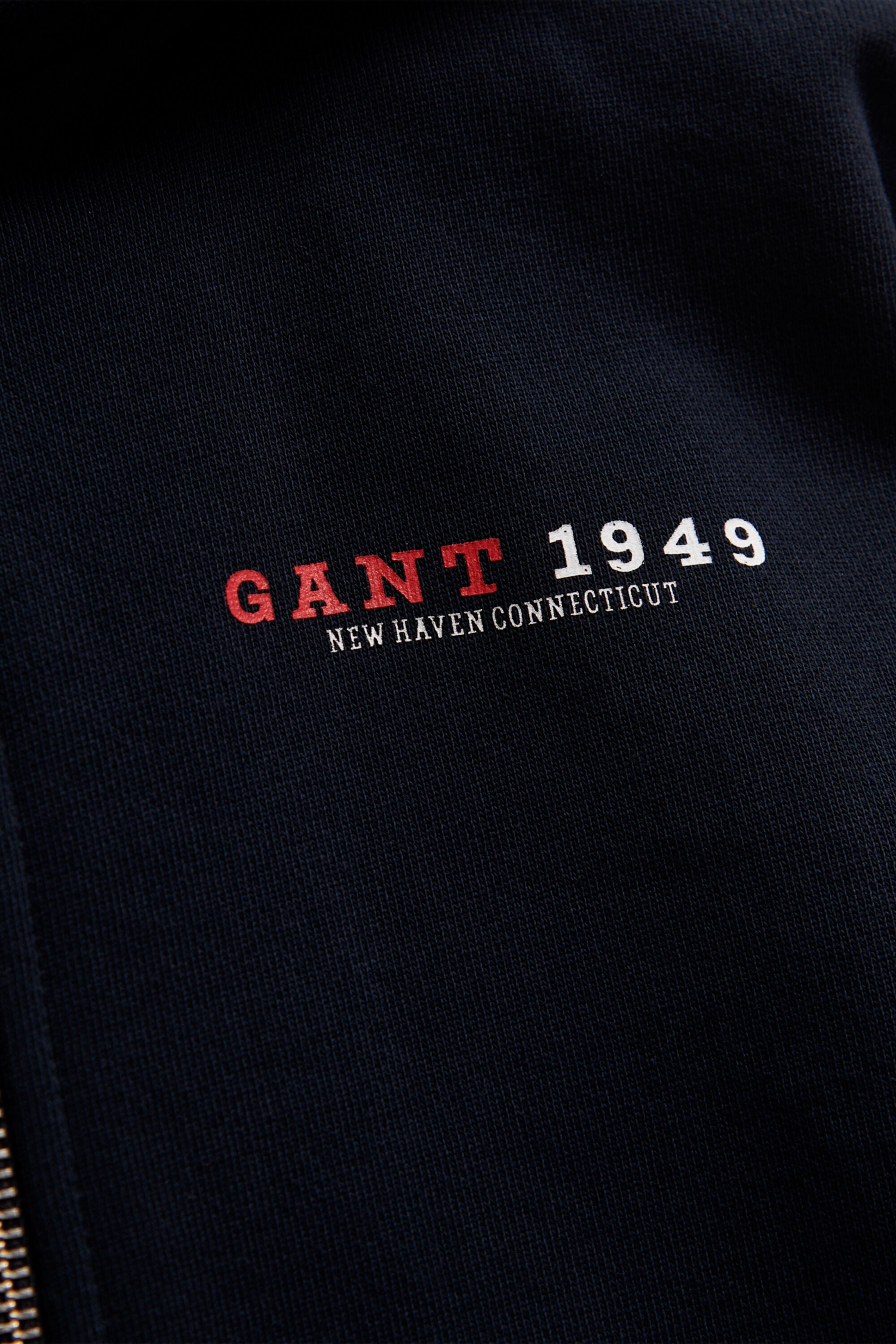 Sweat à capuche zippé avec logo universitaire Garçon