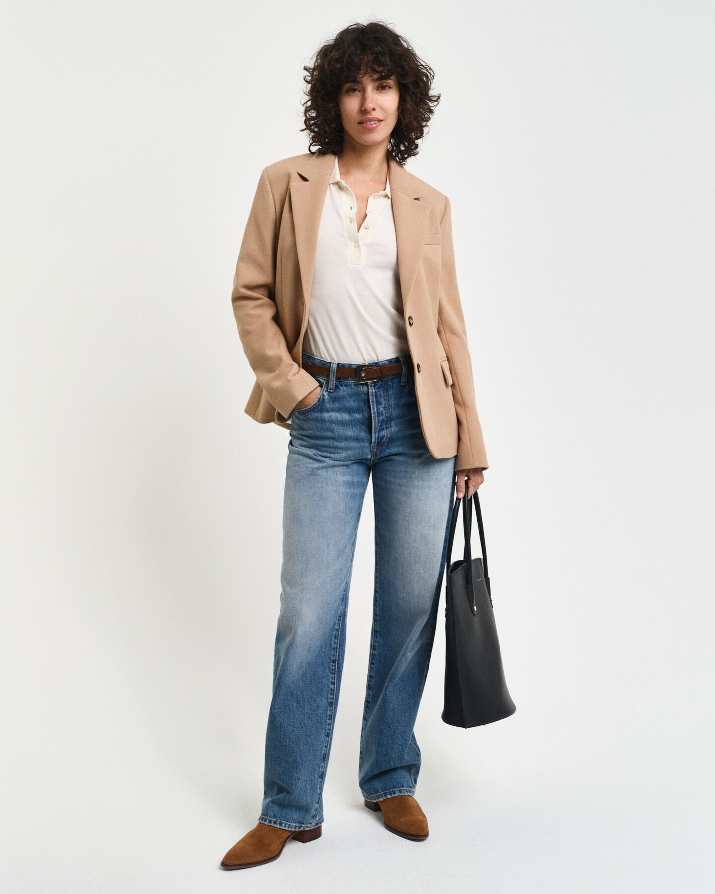 Veste blazer en sergé