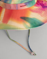 Chapeau en serg&eacute; de coton imprim&eacute;