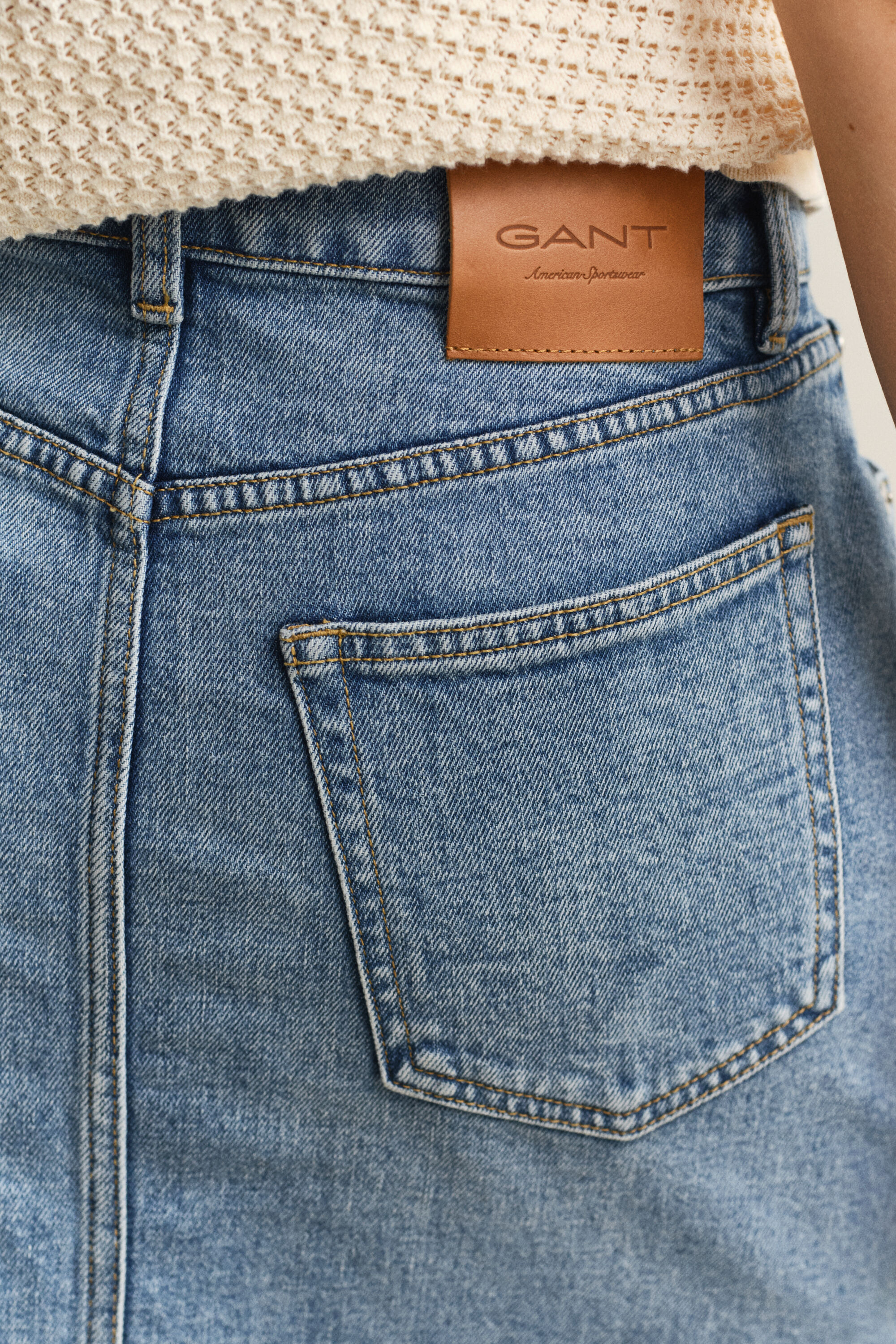 Jupe courte en denim