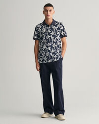 Polo en coton piqué Palm Lei Print