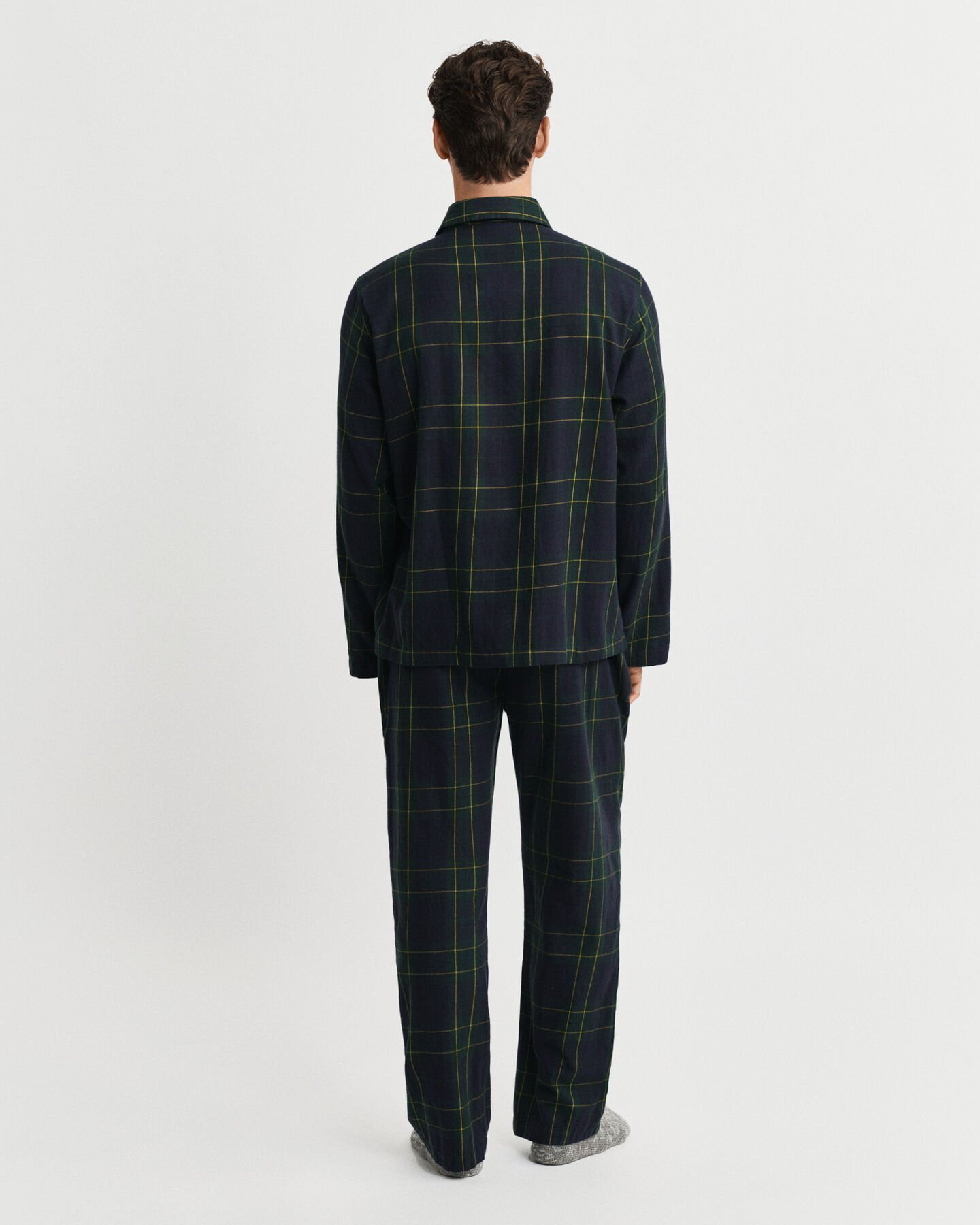 Coffret cadeau pyjama en flanelle &agrave; carreaux