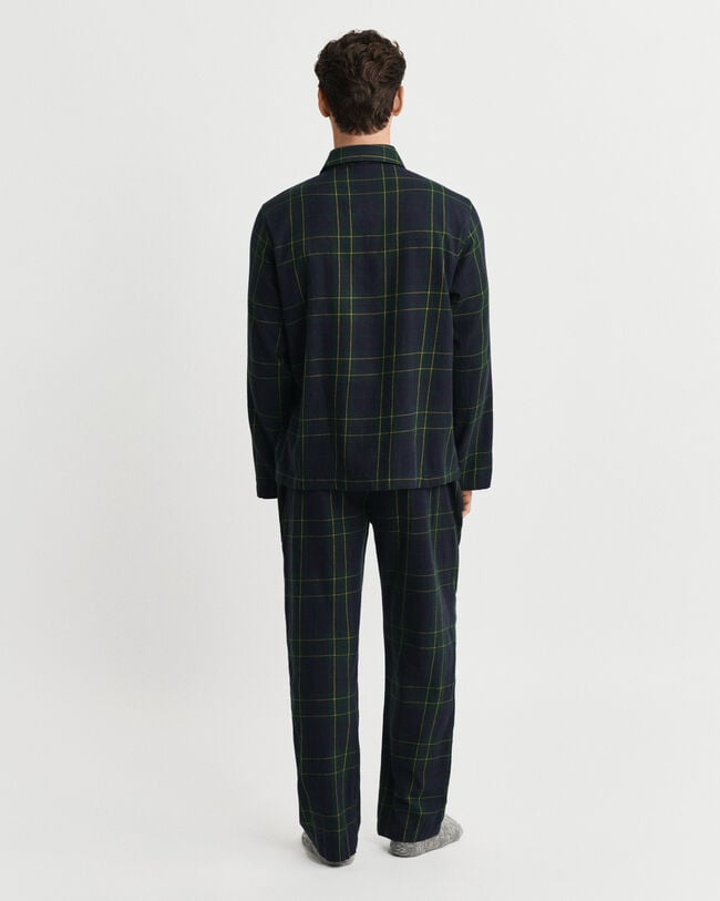 Coffret cadeau pyjama en flanelle &agrave; carreaux