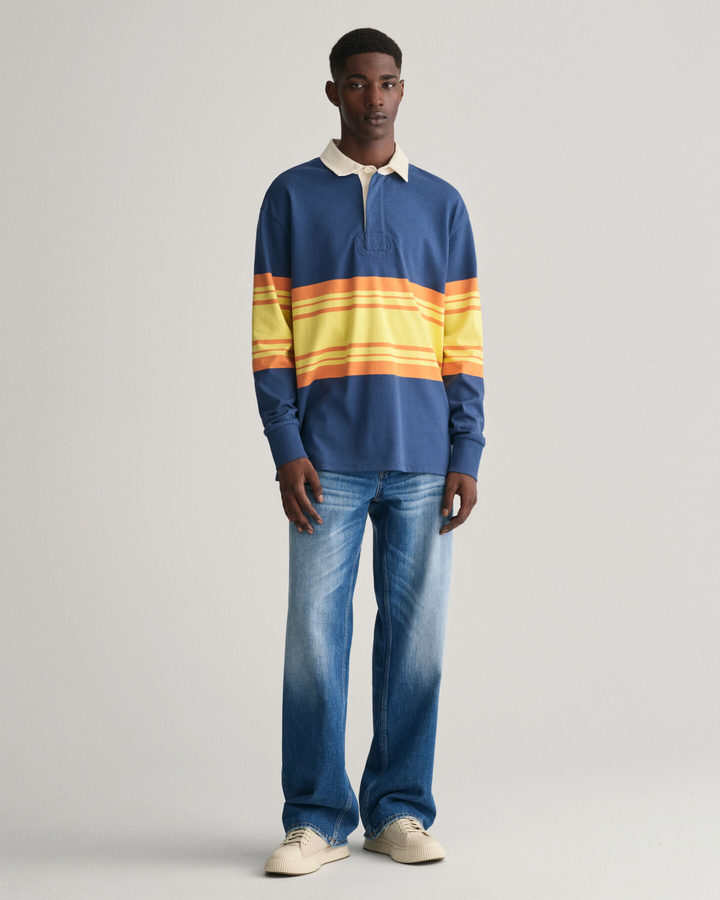 Jean coupe ample &agrave; d&eacute;lavage vintage