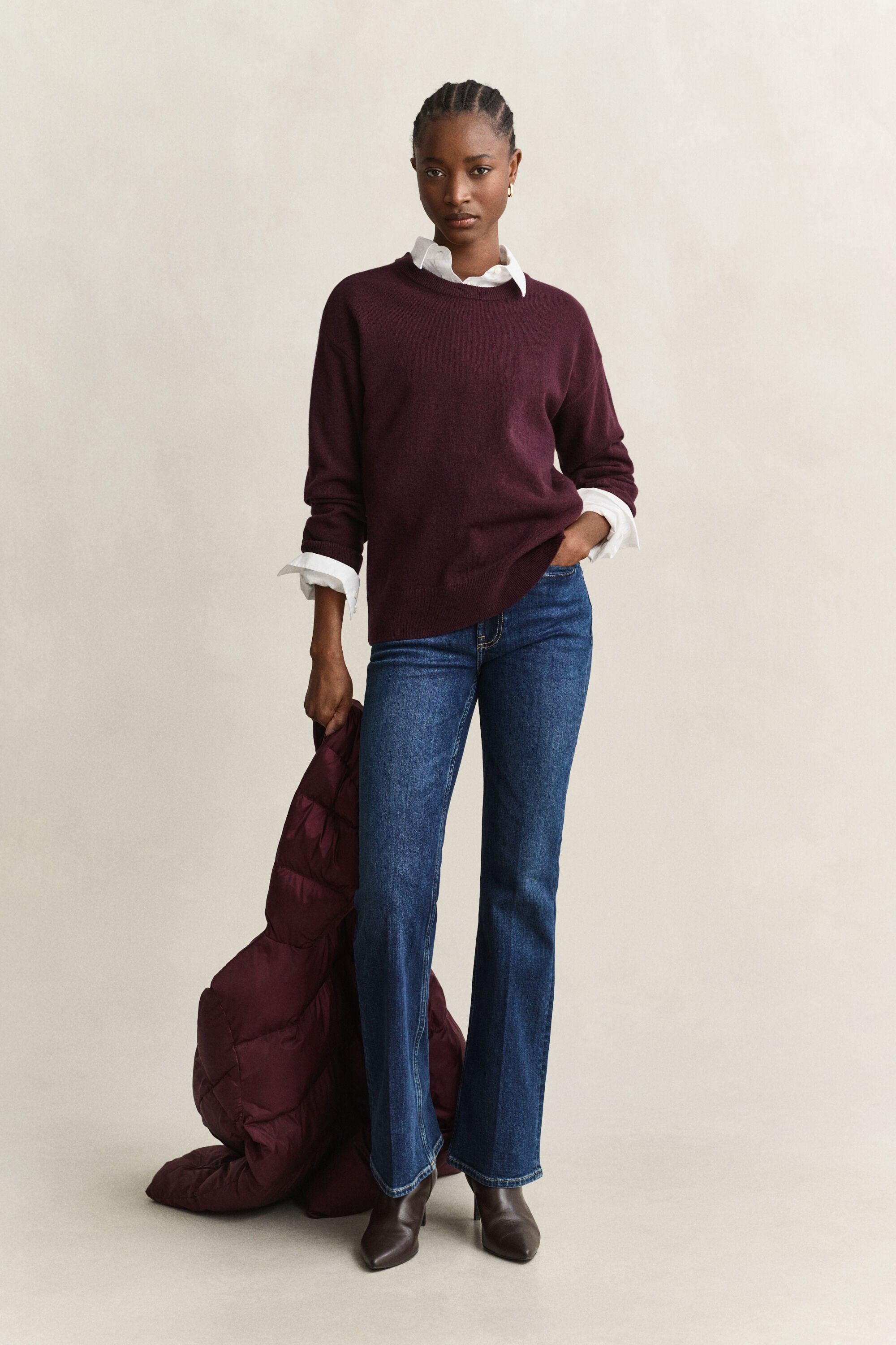Pull col rond en laine d'agneau ultrafine