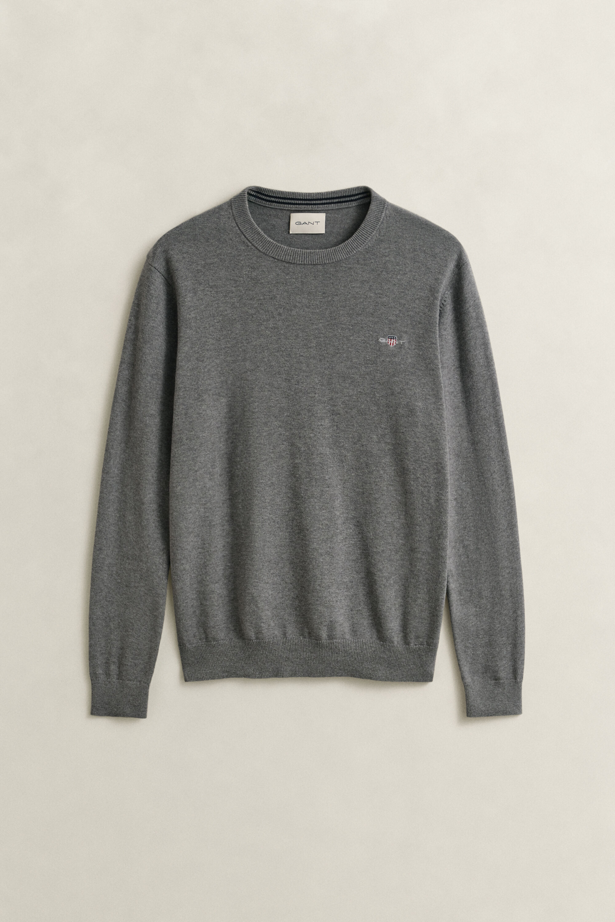 Pull col rond en coton