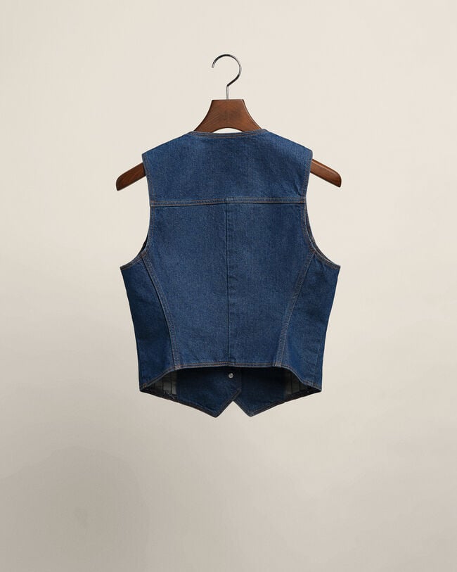 Veste sans manches en denim Wrangler x GANT