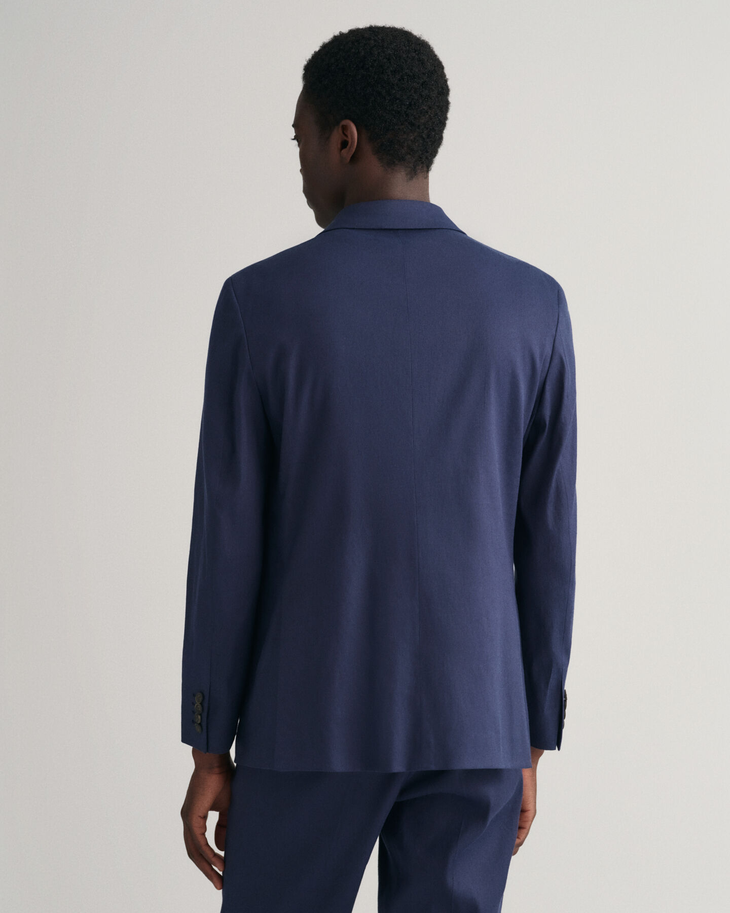 Veste blazer de costume en coton et lin