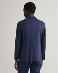 Veste blazer de costume en coton et lin